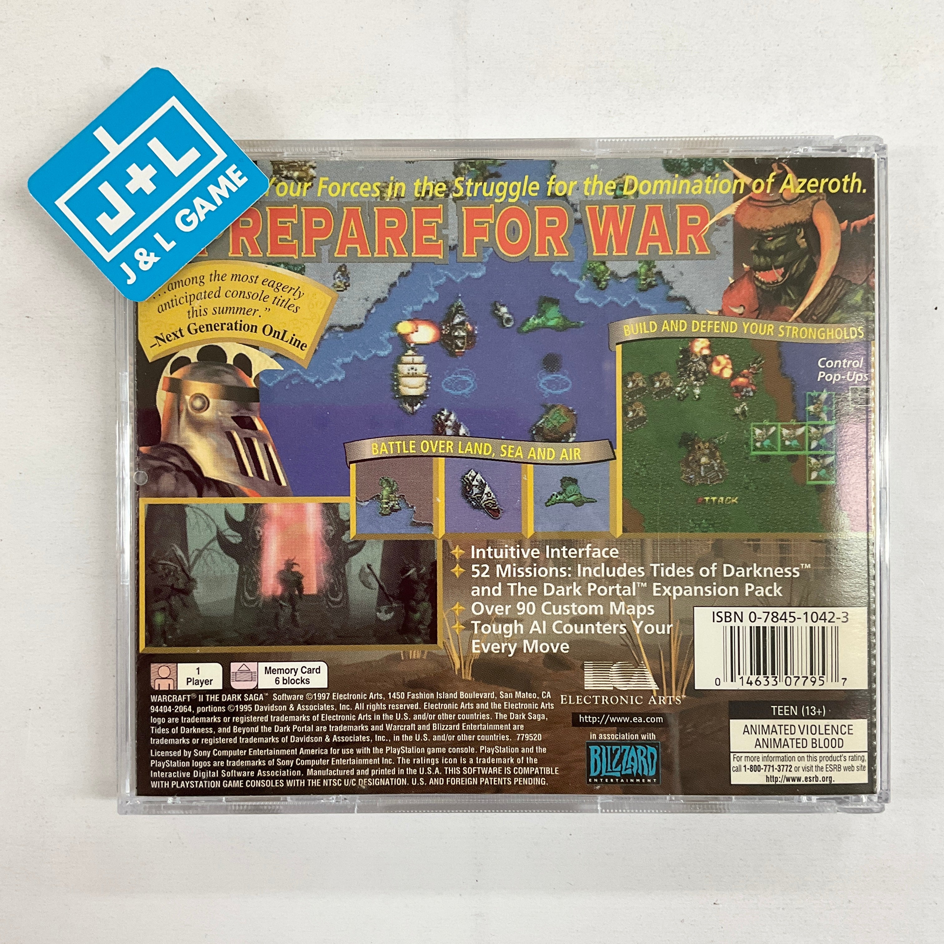 Warcraft II: The Dark Saga - (PS1) PlayStation 1 [Pre-Owned] Video Games Electronic Arts   