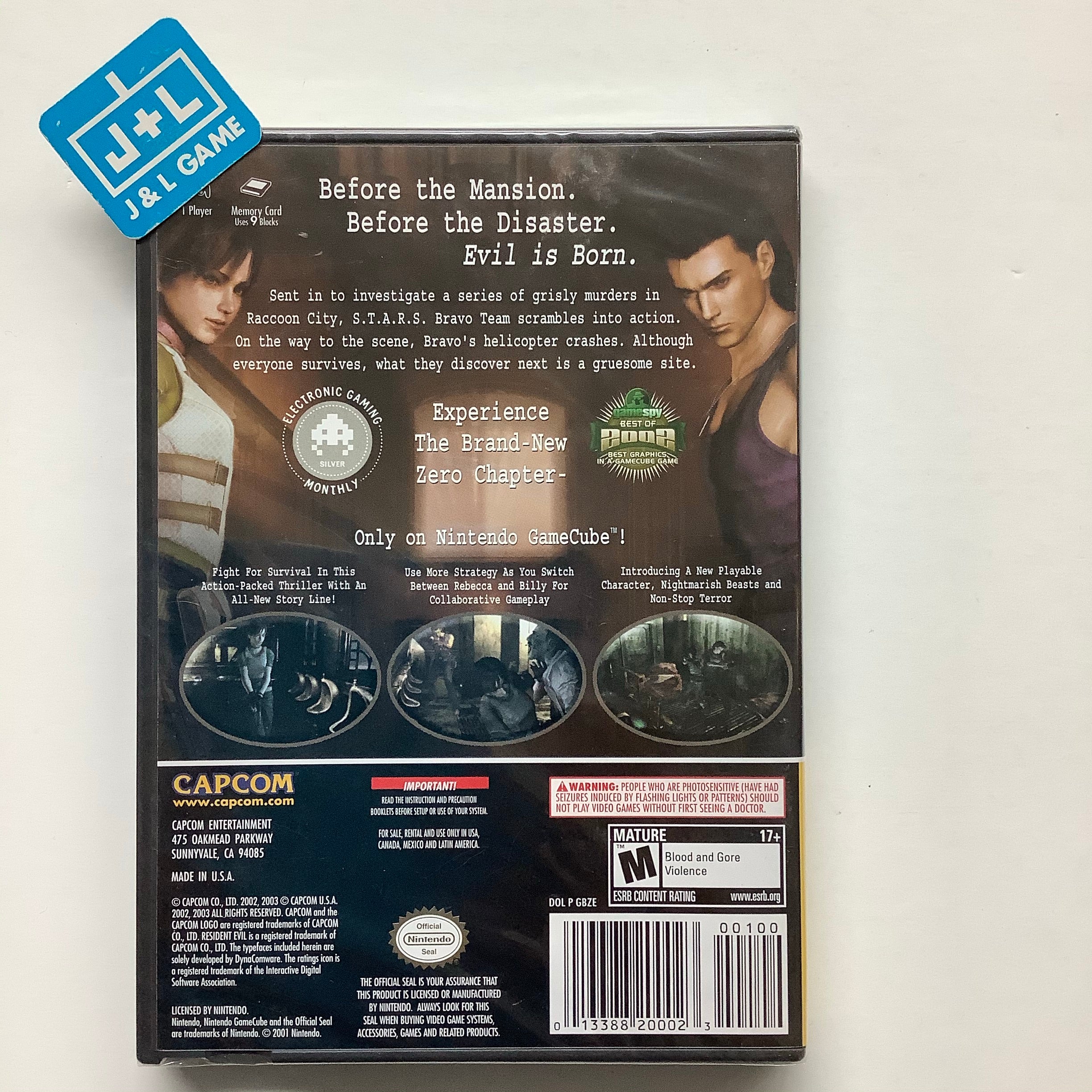 Resident Evil 0 (Player's Choice) - (GC) GameCube Video Games Capcom   
