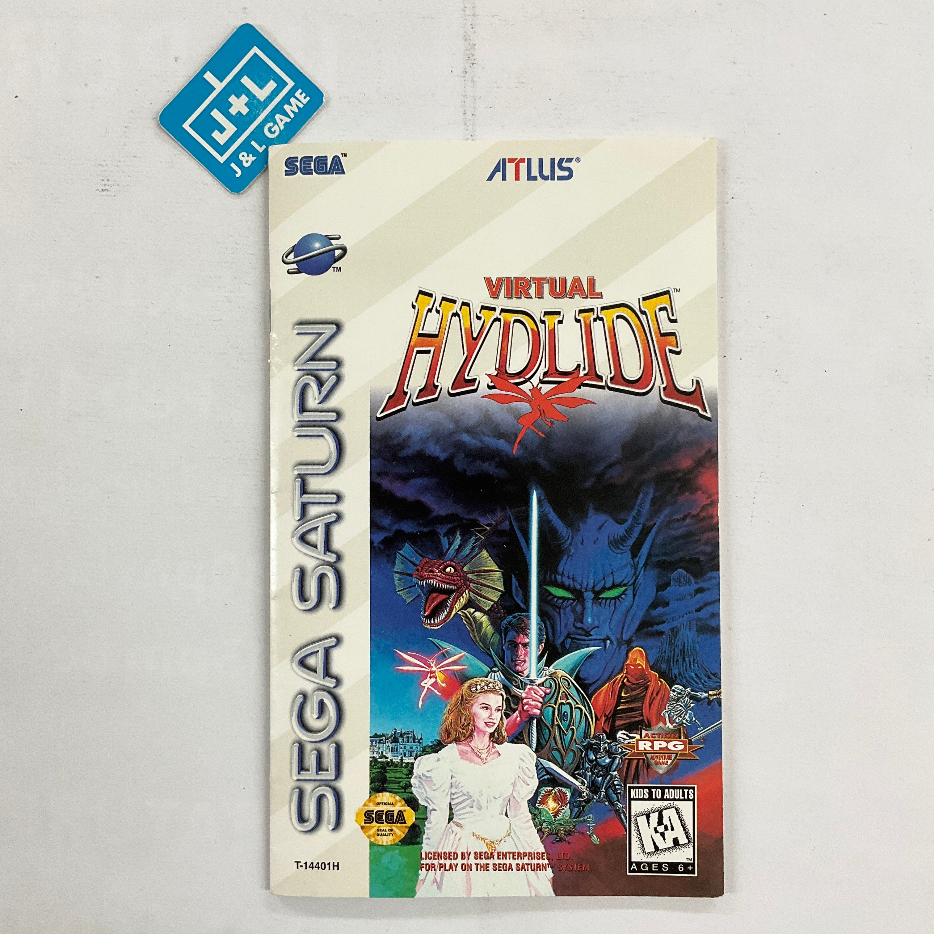 Virtual Hydlide - (SS) SEGA Saturn [Pre-Owned] Video Games Atlus   