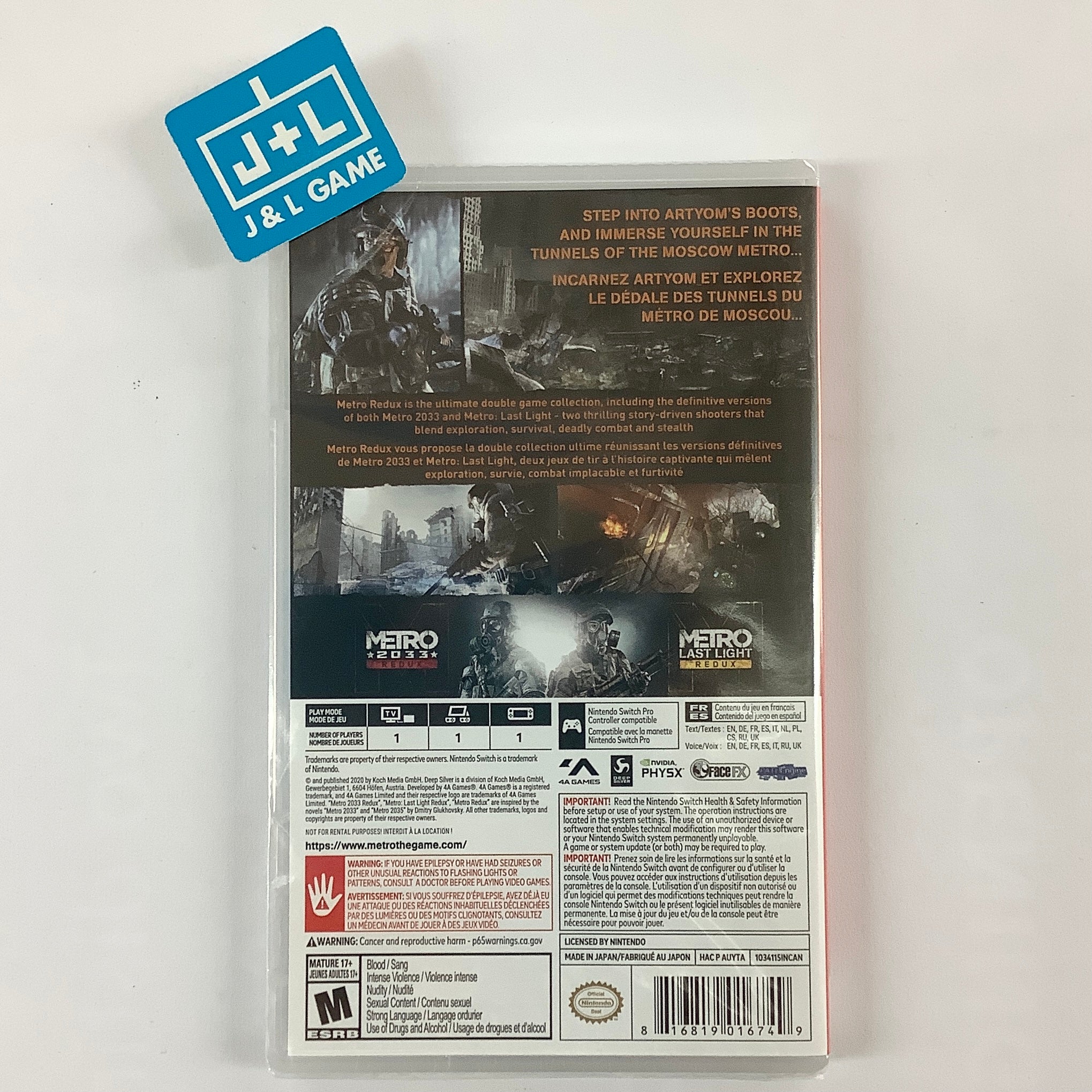 Metro Redux - (NSW) Nintendo Switch Video Games Deep Silver   