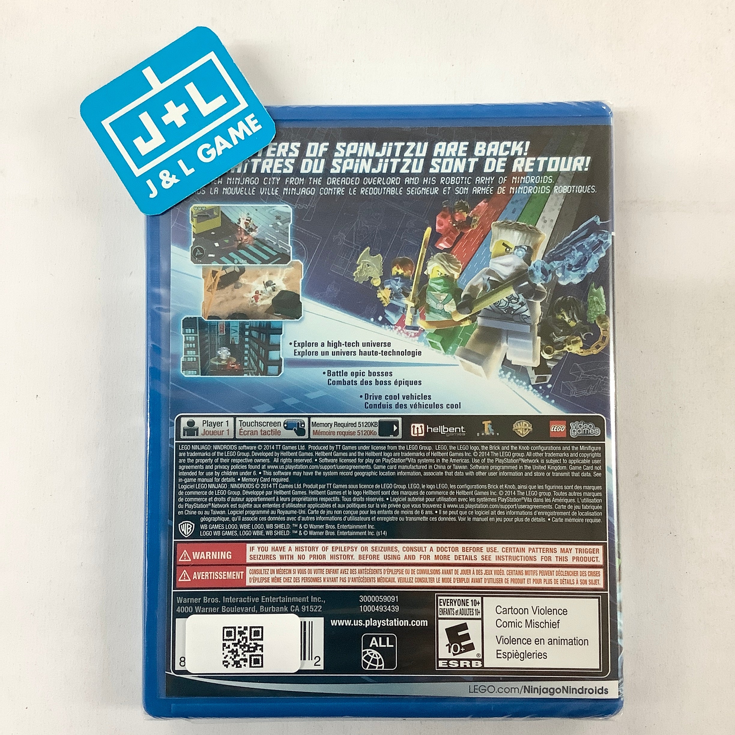 LEGO Ninjago: Nindroids (PSV) PlayStation Vita J&L Game