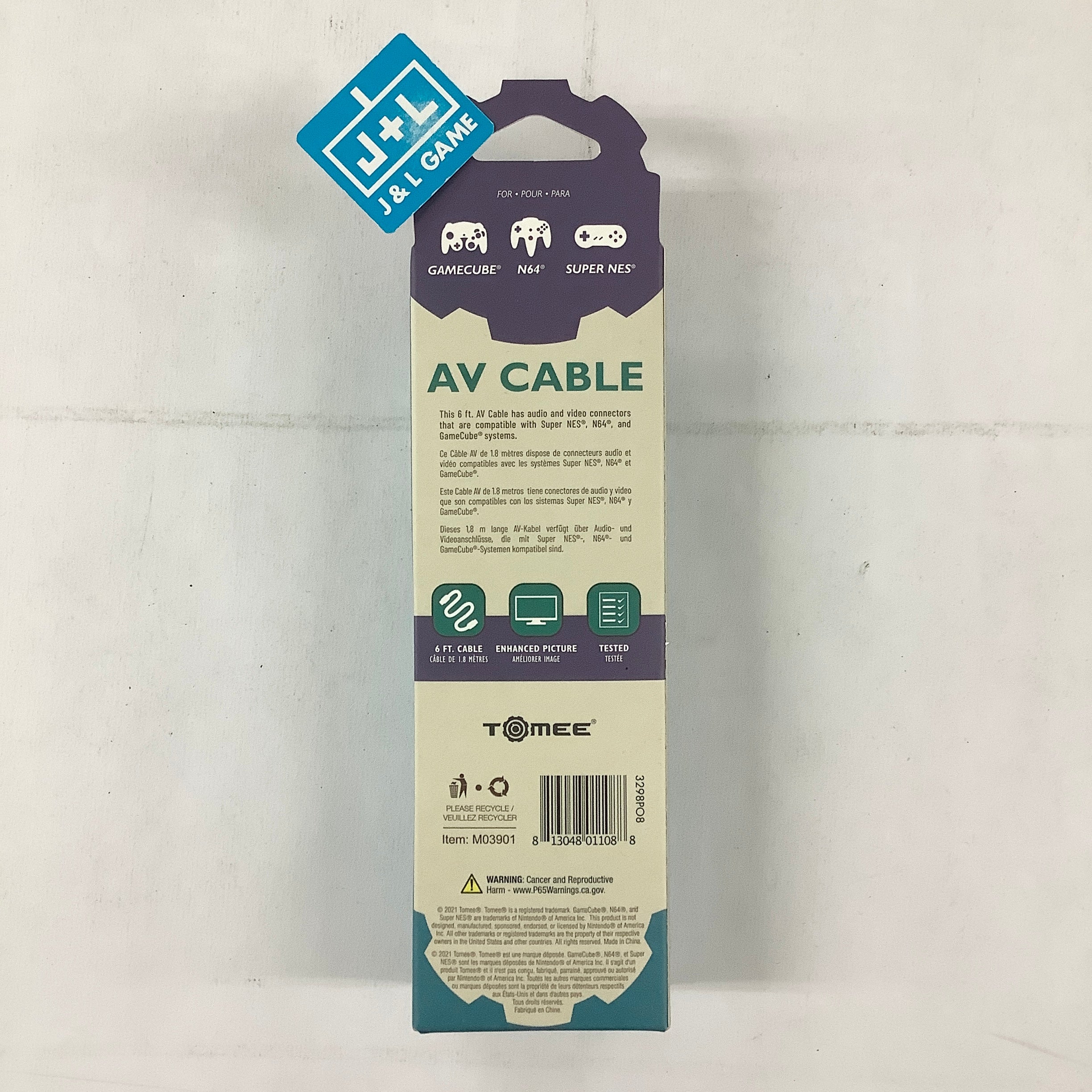Tomee AV Cable for GameCube/N64/SNES Accessories Tomee   