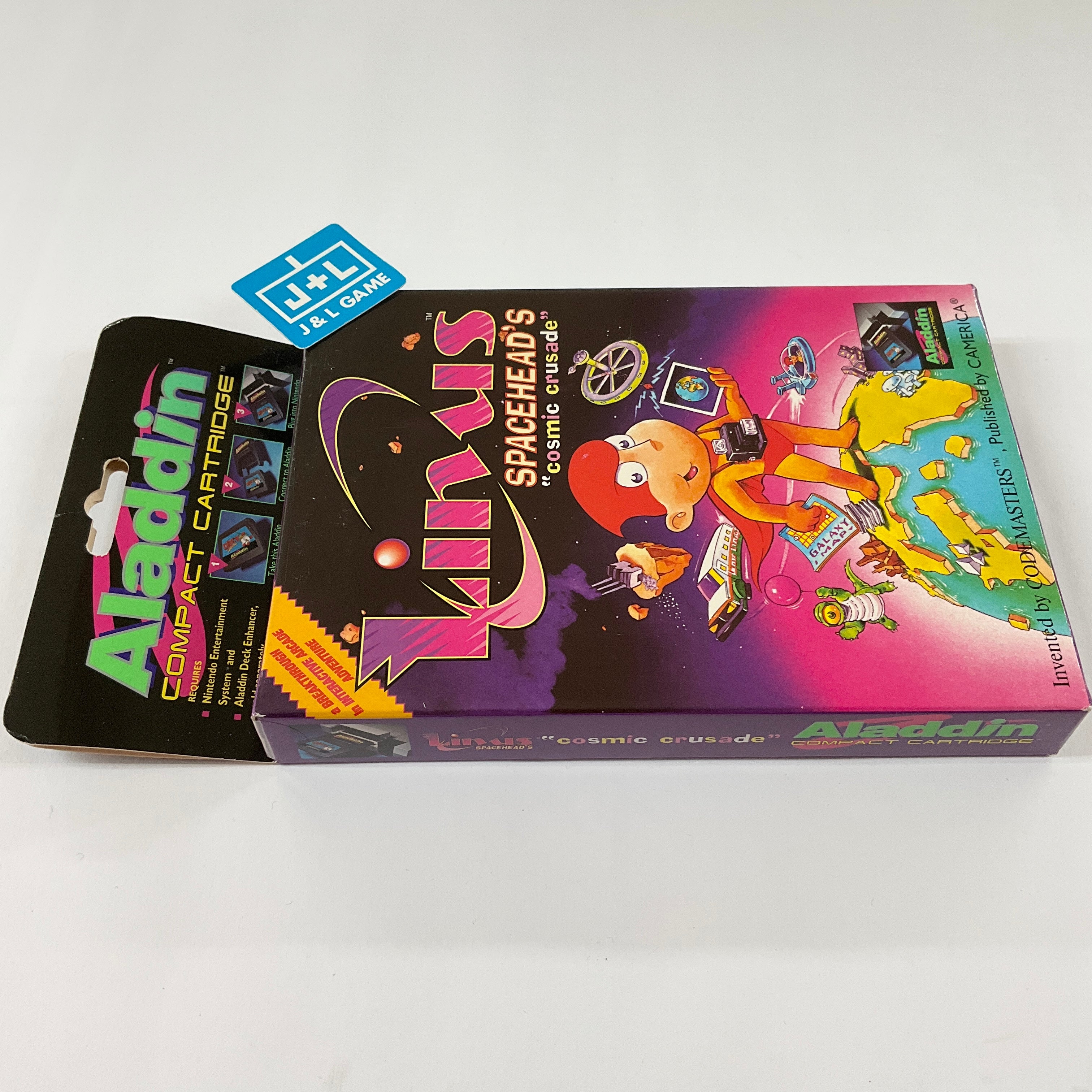 Linus Spacehead's Cosmic Crusade (Aladdin) - (NES) Nintendo Entertainment System Video Games Camerica   