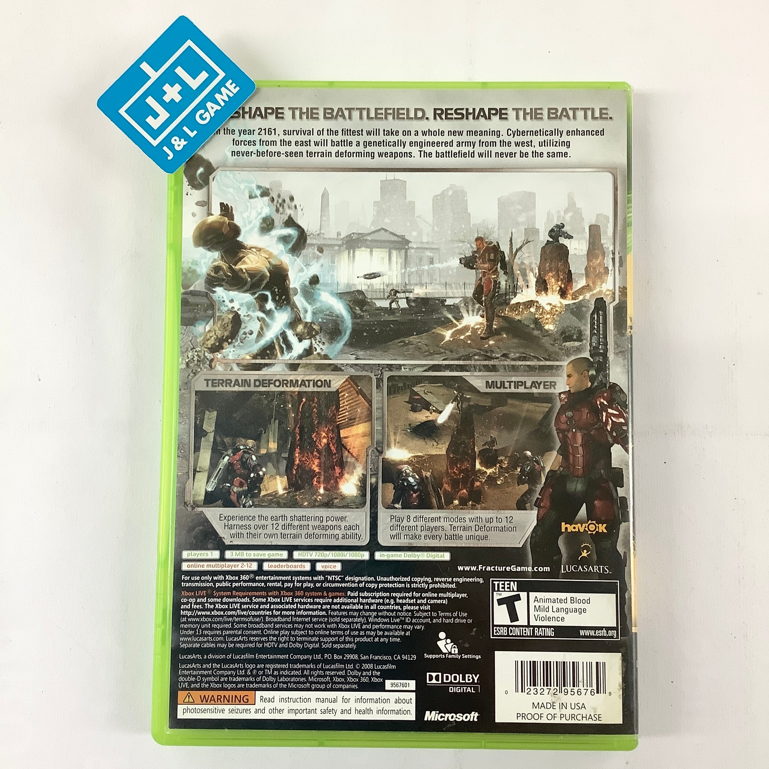 Fracture - Xbox 360 [Pre-Owned] Video Games LucasArts   