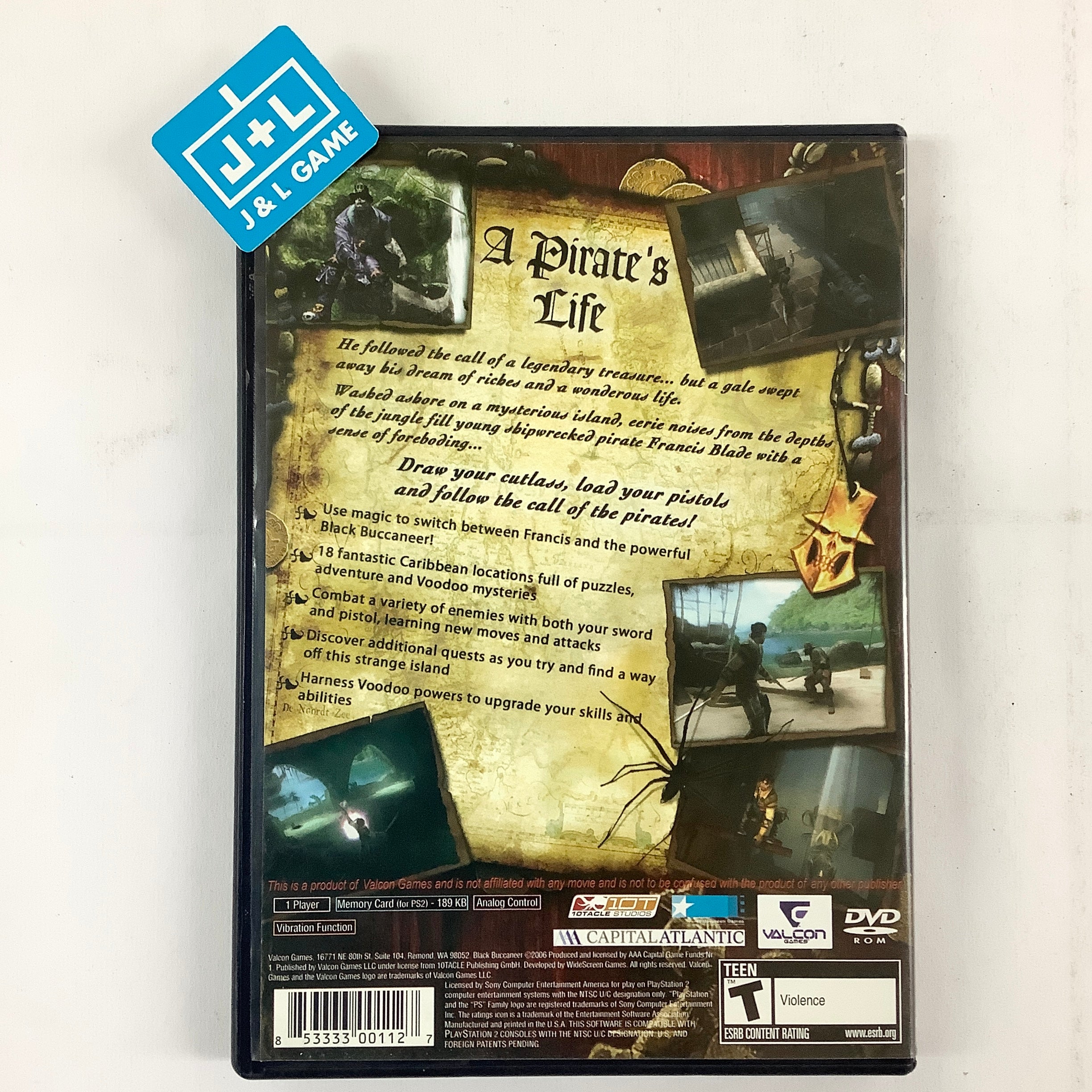 Pirates: Legend of the Black Buccaneer - (PS2) PlayStation 2 [Pre-Owned] Video Games Valcon Games   