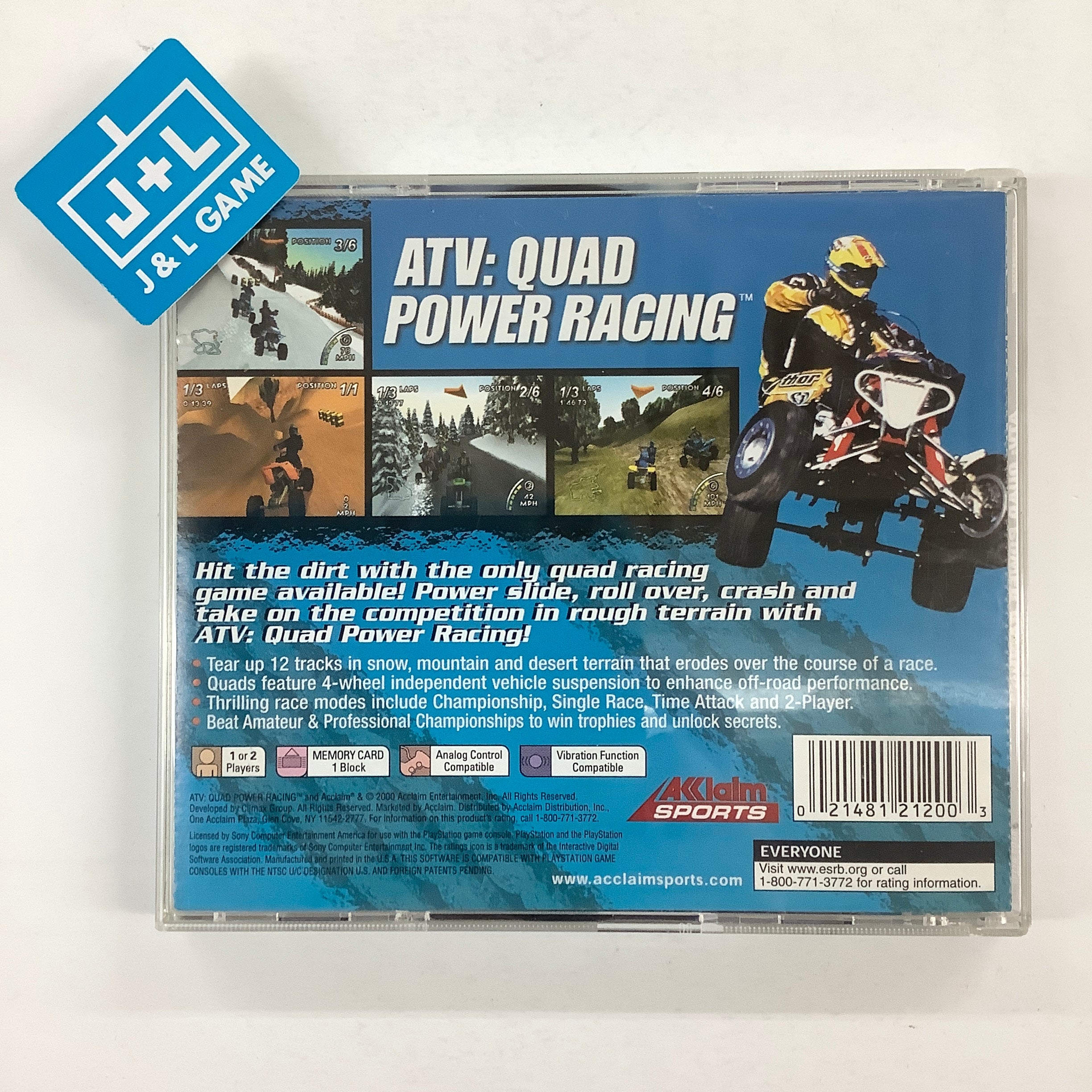 ATV: Quad Power Racing - (PS1) PlayStation 1 [Pre-Owned] Video Games Acclaim   