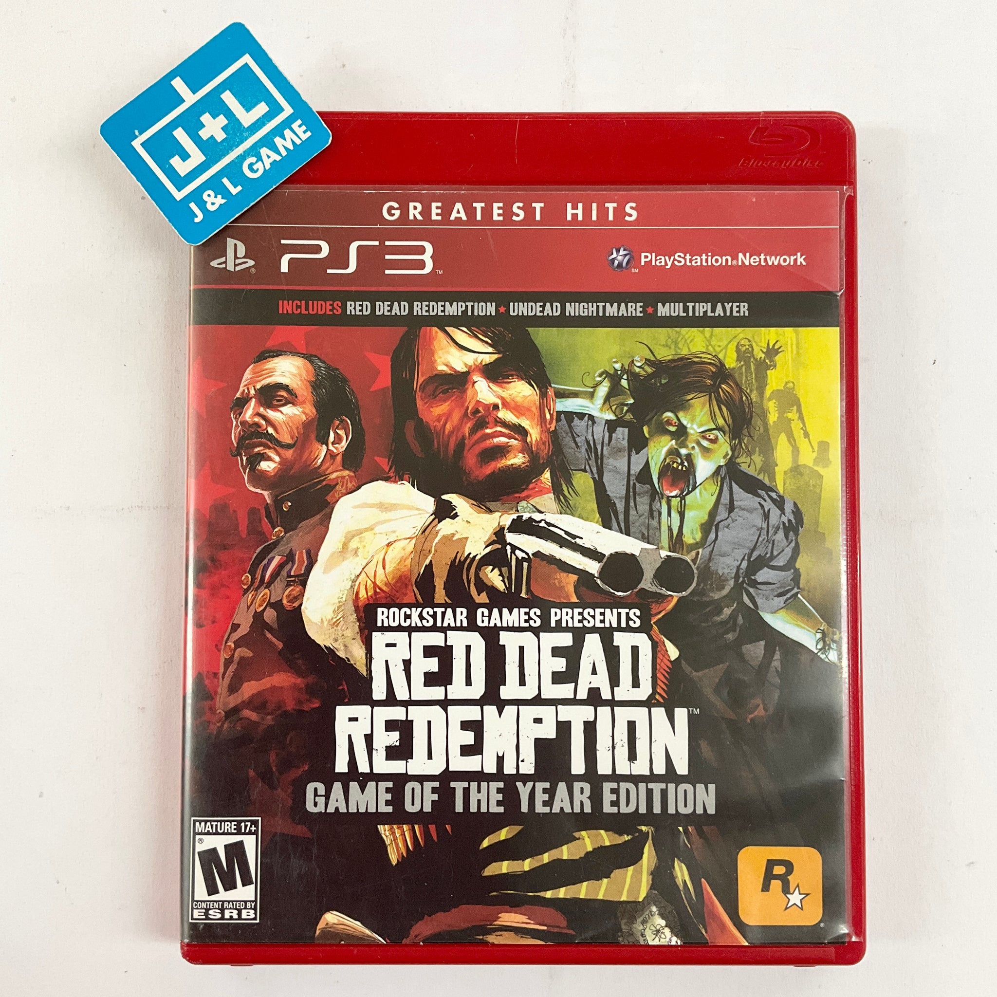 Red Dead Redemption Rockstar Games PS3 Video Game w/ Map and Manual