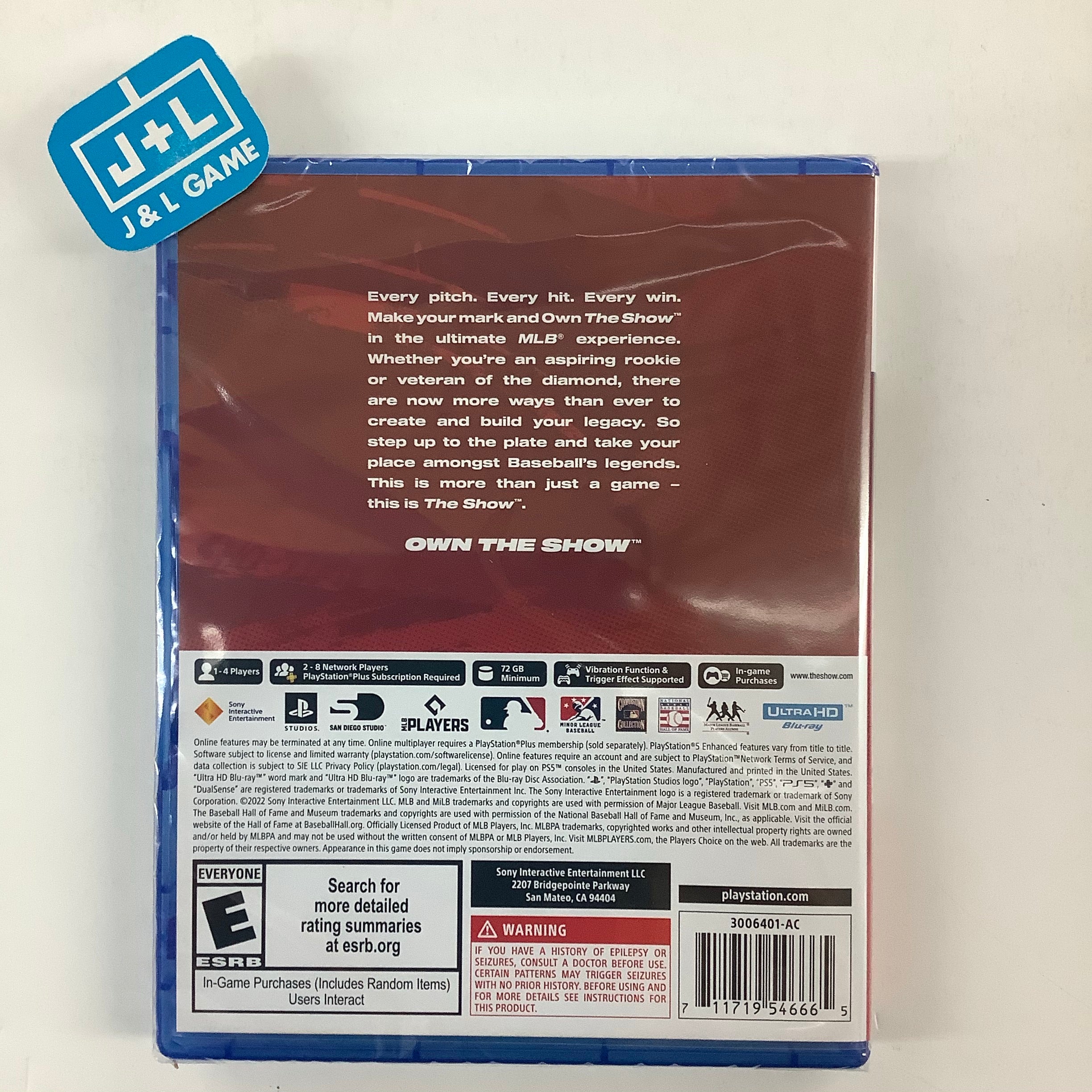 MLB The Show 22 - (PS5) PlayStation 5 Video Games MLB AM   