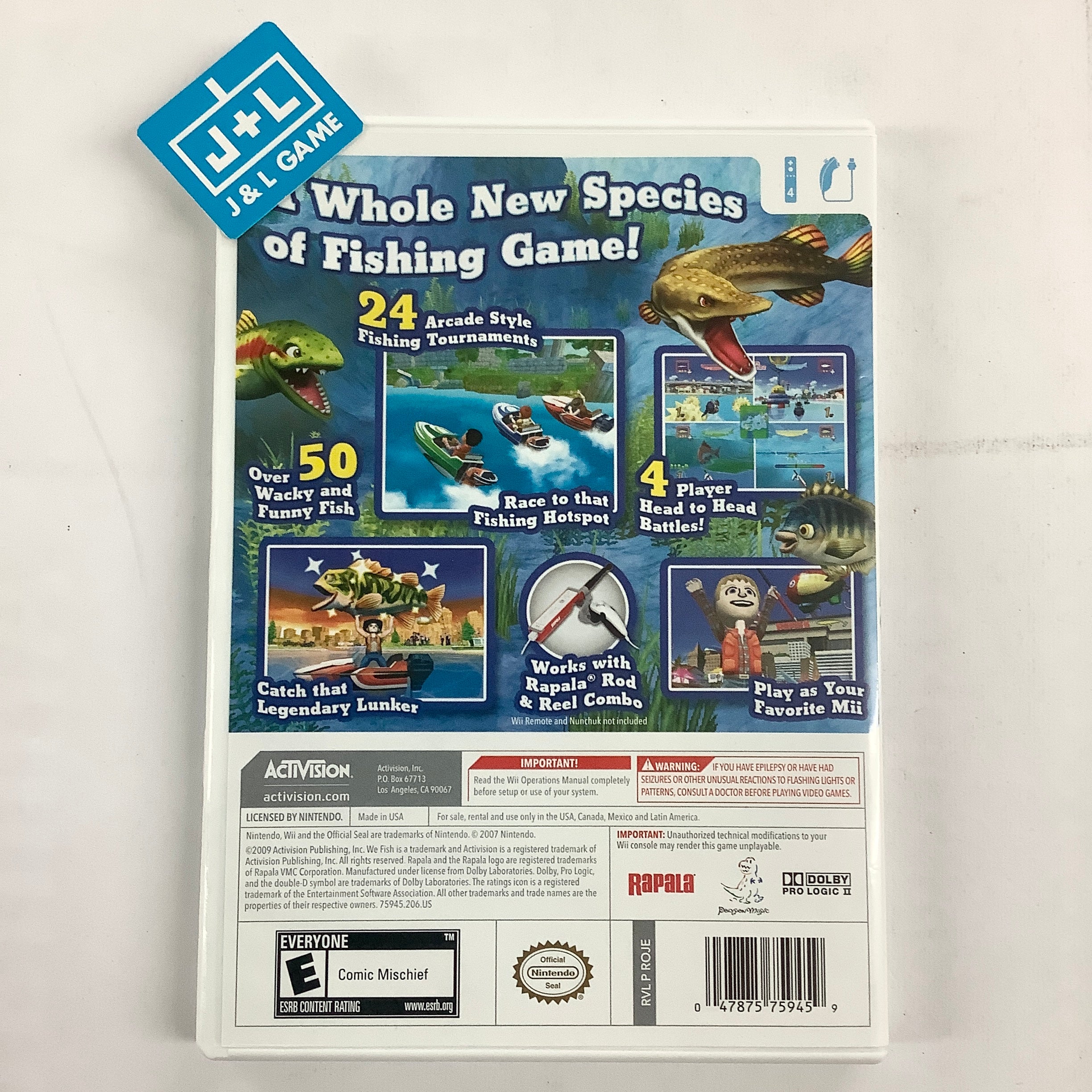 Rapala: We Fish - Nintendo Wii [Pre-Owned] Video Games Activision   