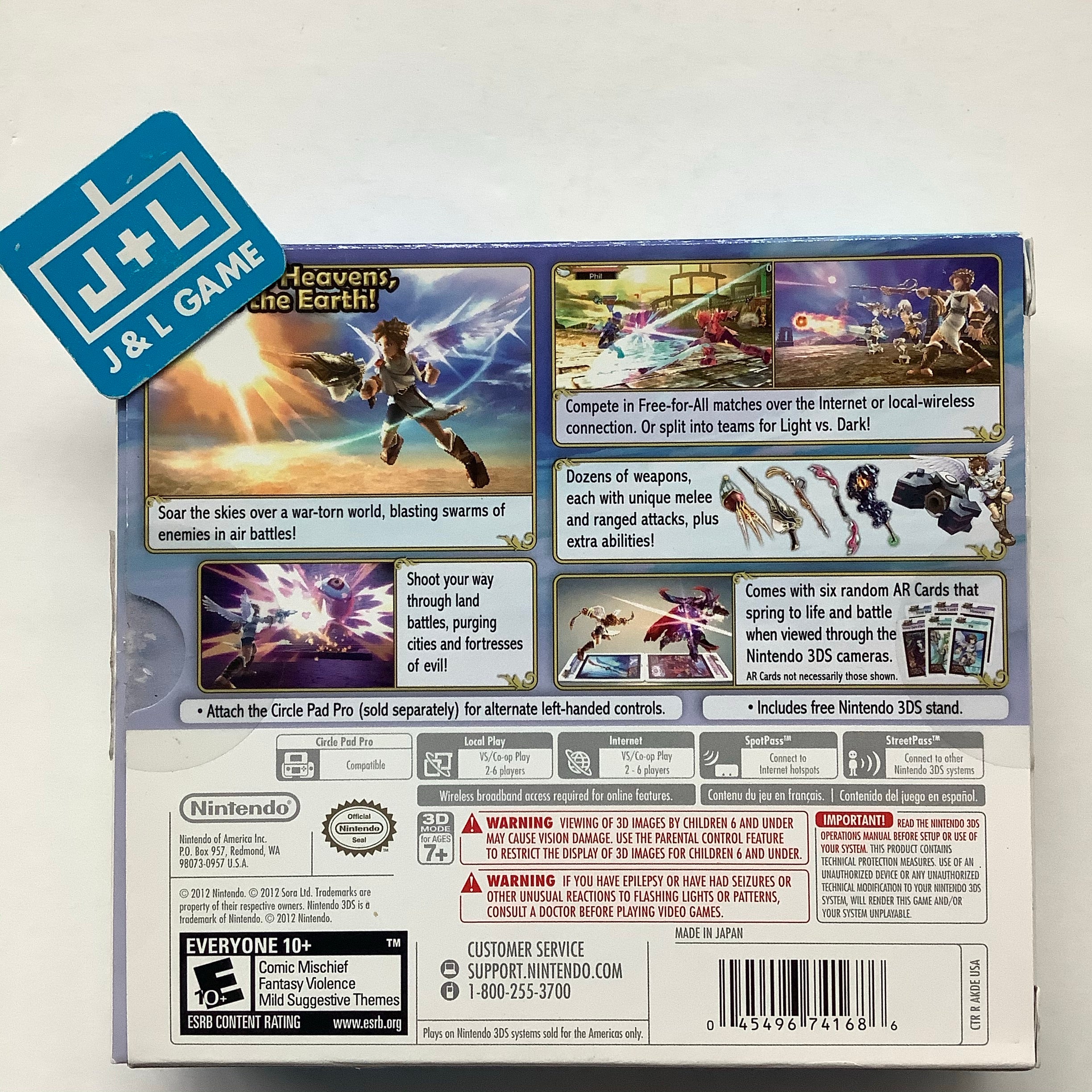 Kid Icarus Uprising - Nintendo 3DS [Pre-Owned] Video Games Erectogen   