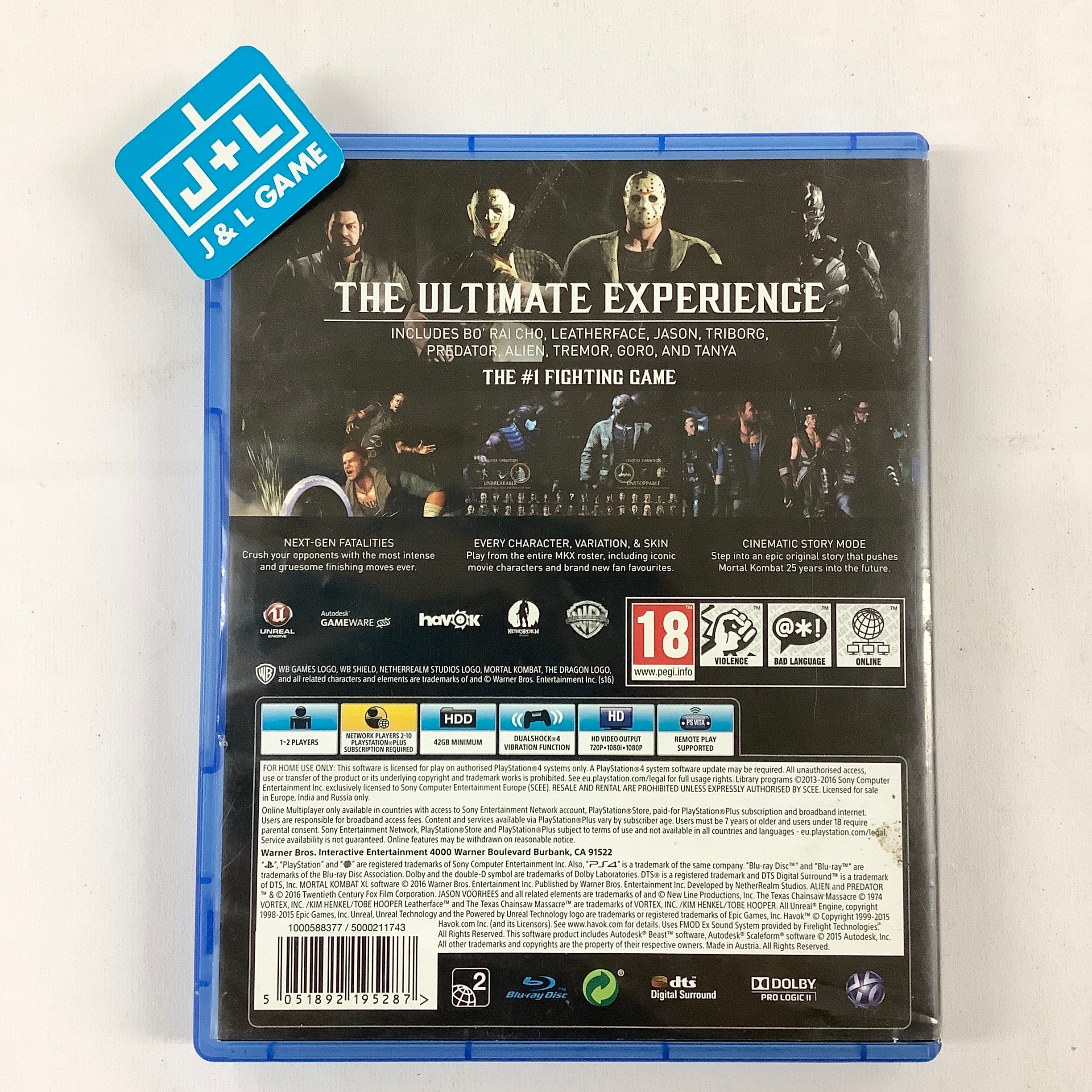 Mortal Kombat XL - (PS4) Playstation 4 [Pre-Owned] (European Import) Video Games Warner Bros Interactive Entertainment UK   