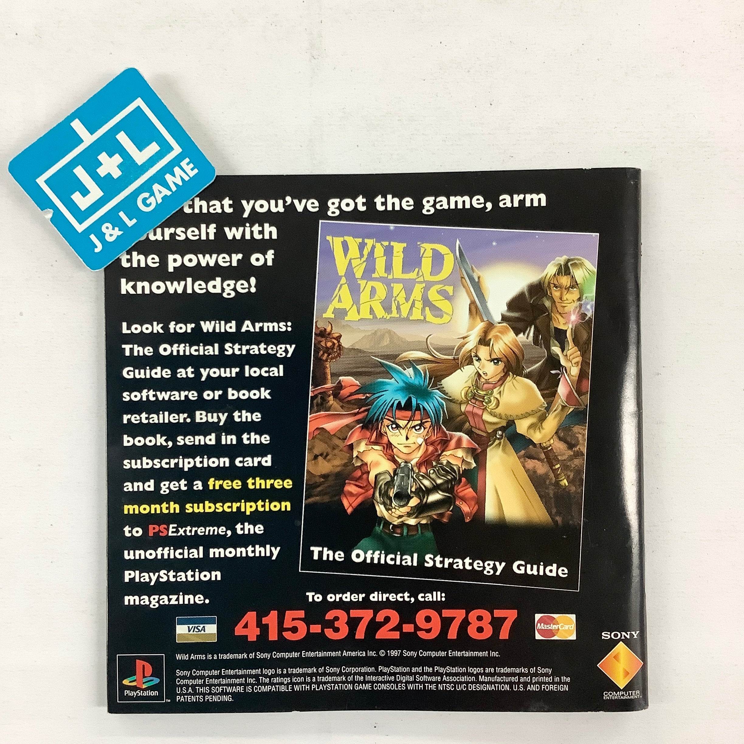 Wild Arms - (PS1) PlayStation 1 [Pre-Owned] Video Games SCEA   