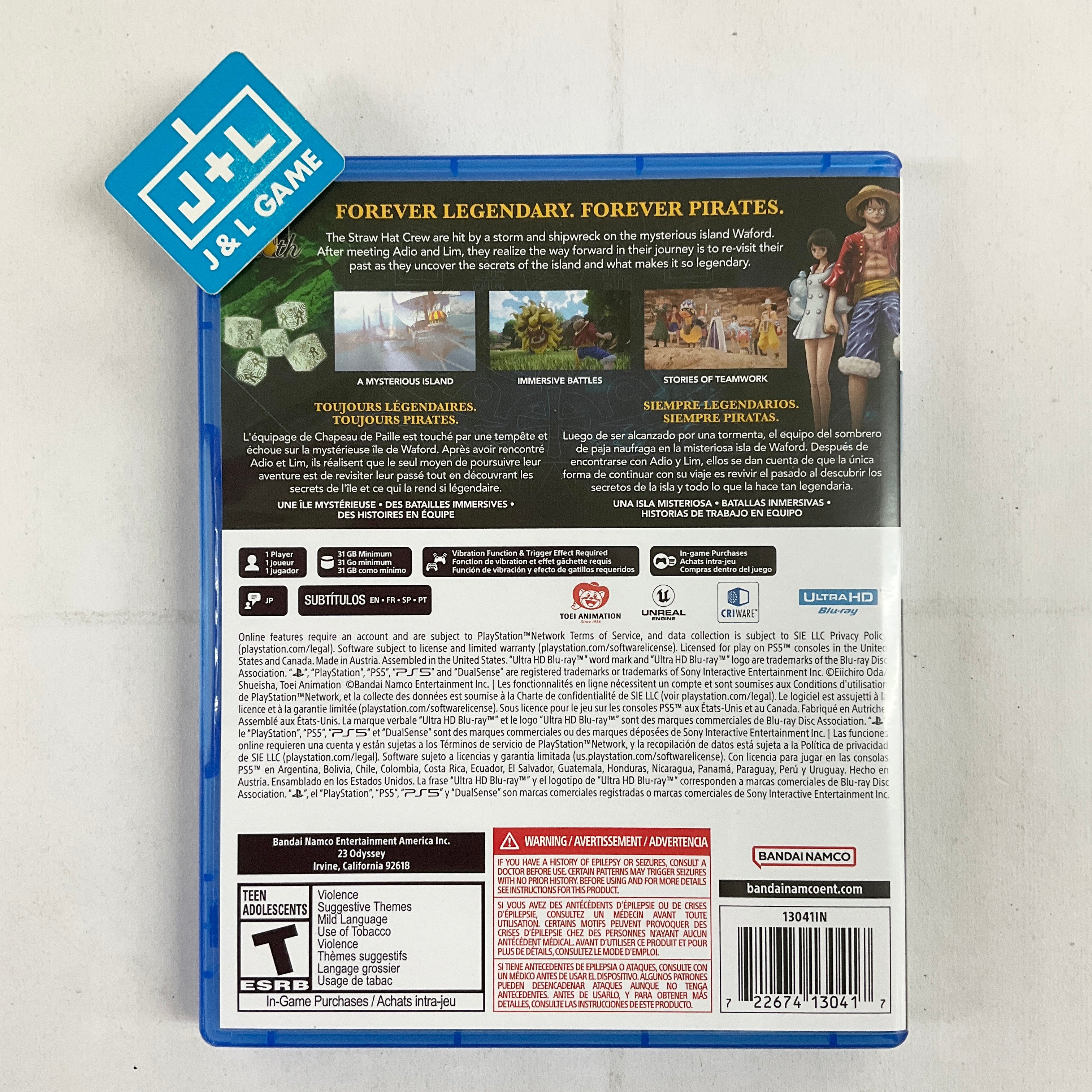 One Piece Odyssey - (PS5) PlayStation 5 [Pre-Owned] Video Games BANDAI NAMCO Entertainment   
