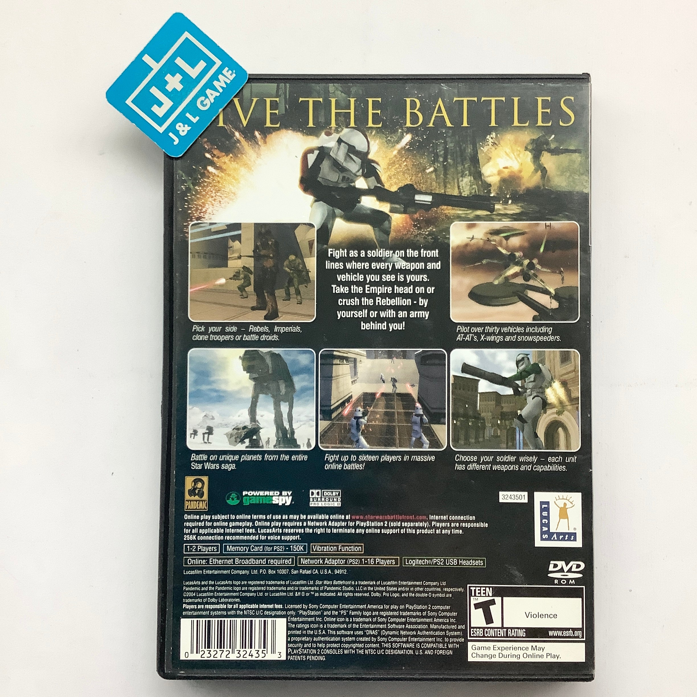 Star Wars: Battlefront - (PS2) PlayStation 2 [Pre-Owned] Video Games LucasArts   