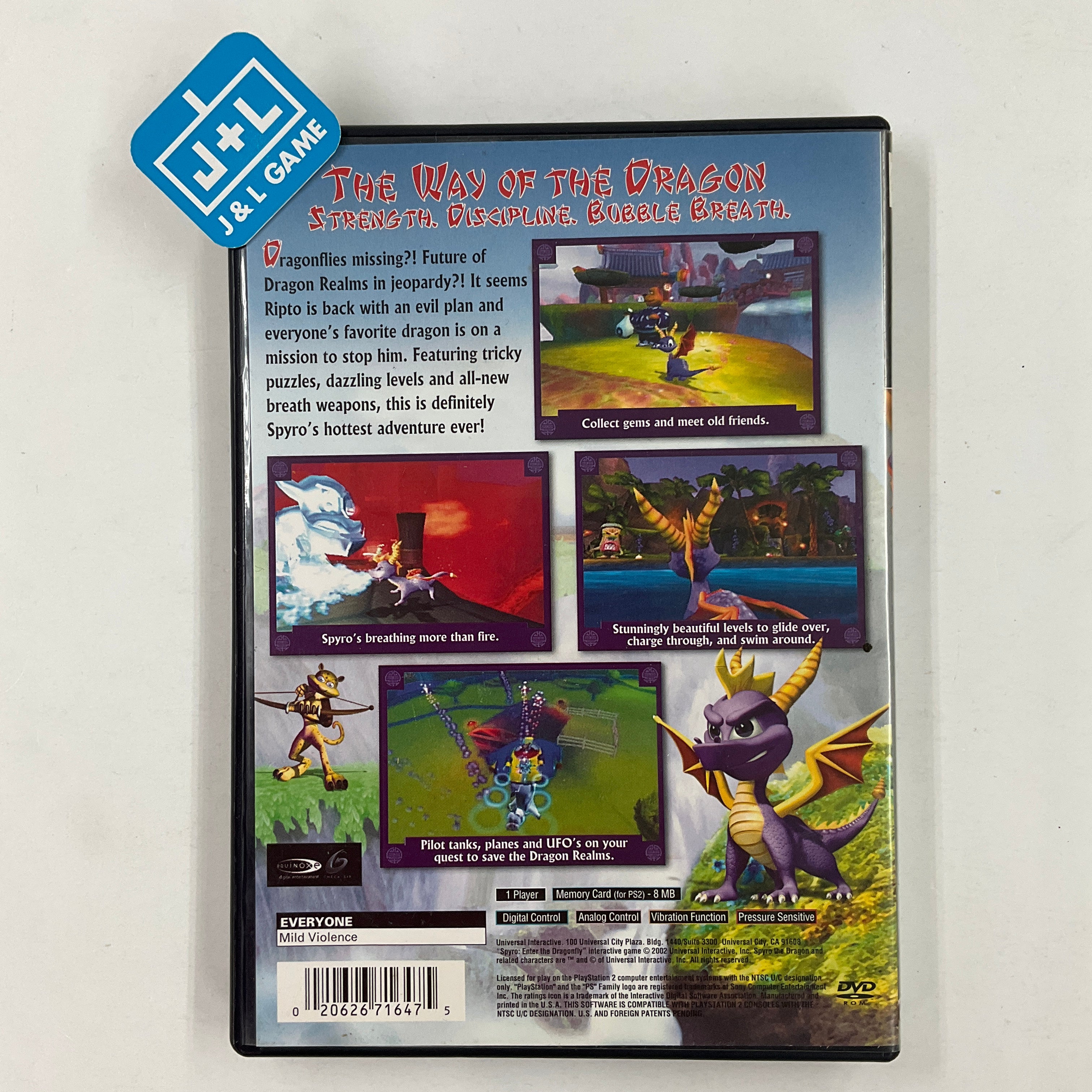 Spyro: Enter the Dragonfly - (PS2) PlayStation 2 [Pre-Owned] Video Games Universal Interactive   