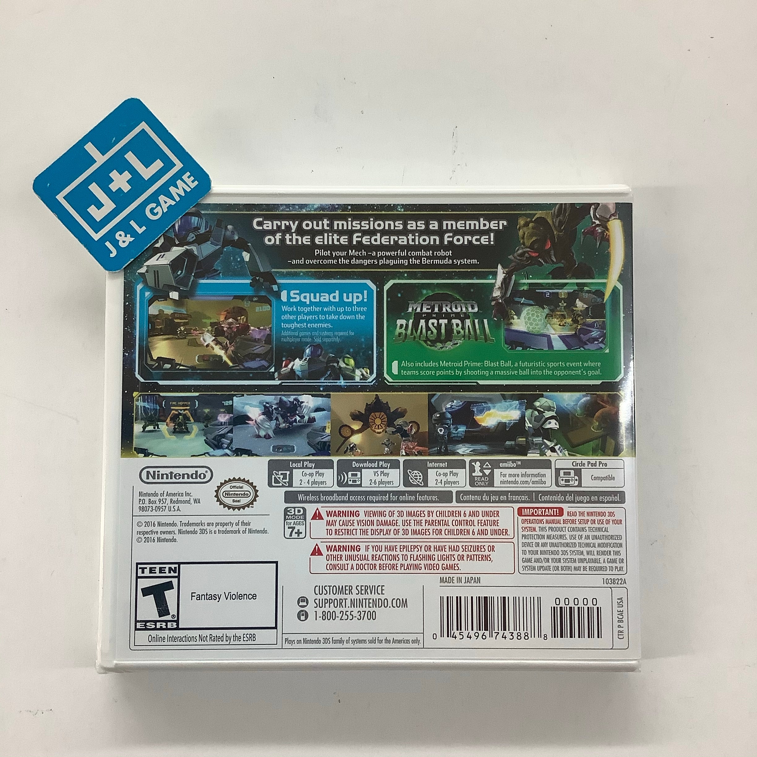 Metroid Prime: Federation Force - Nintendo 3DS Video Games Nintendo   