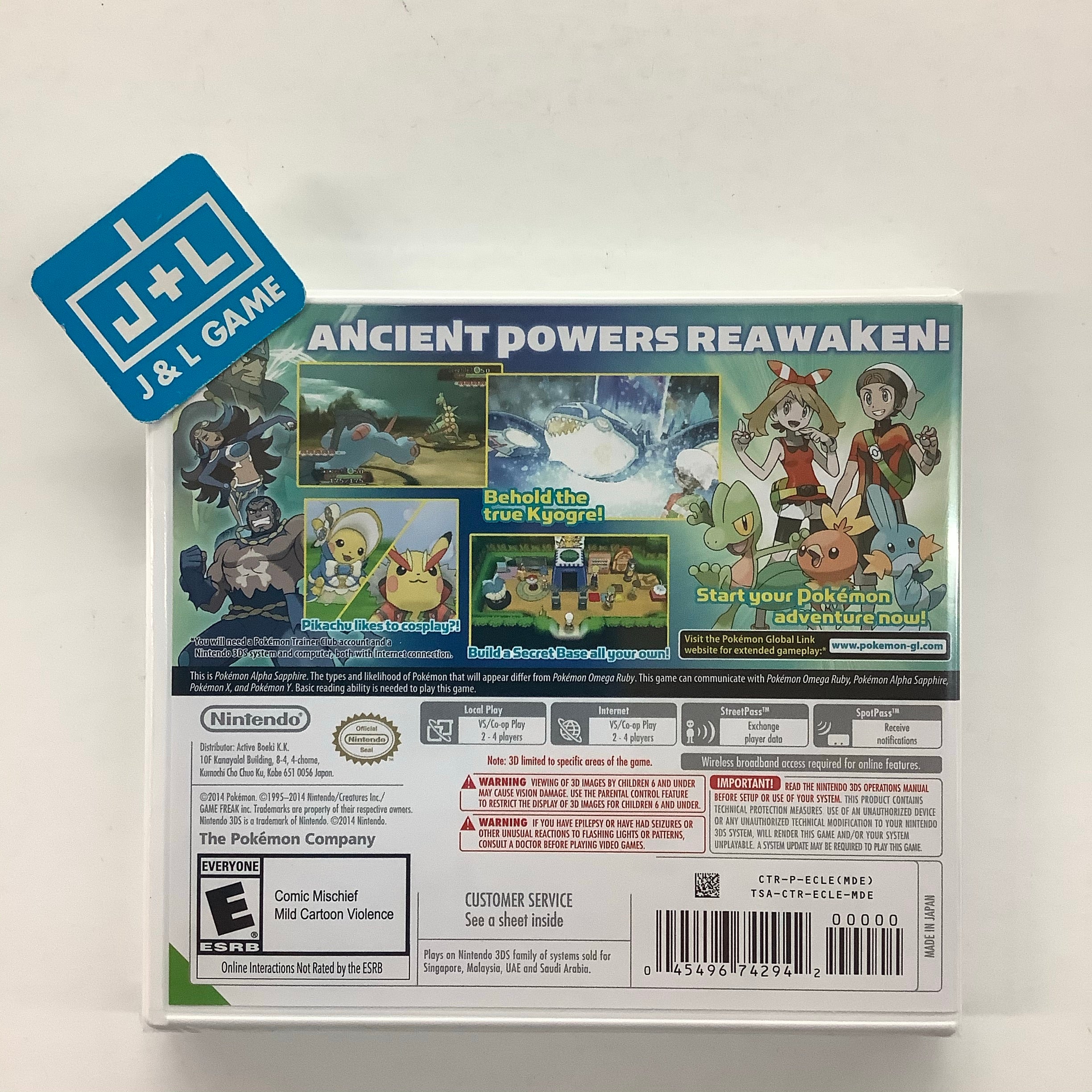 Pokemon Alpha Sapphire (World Edition) - Nintendo 3DS Video Games Nintendo   