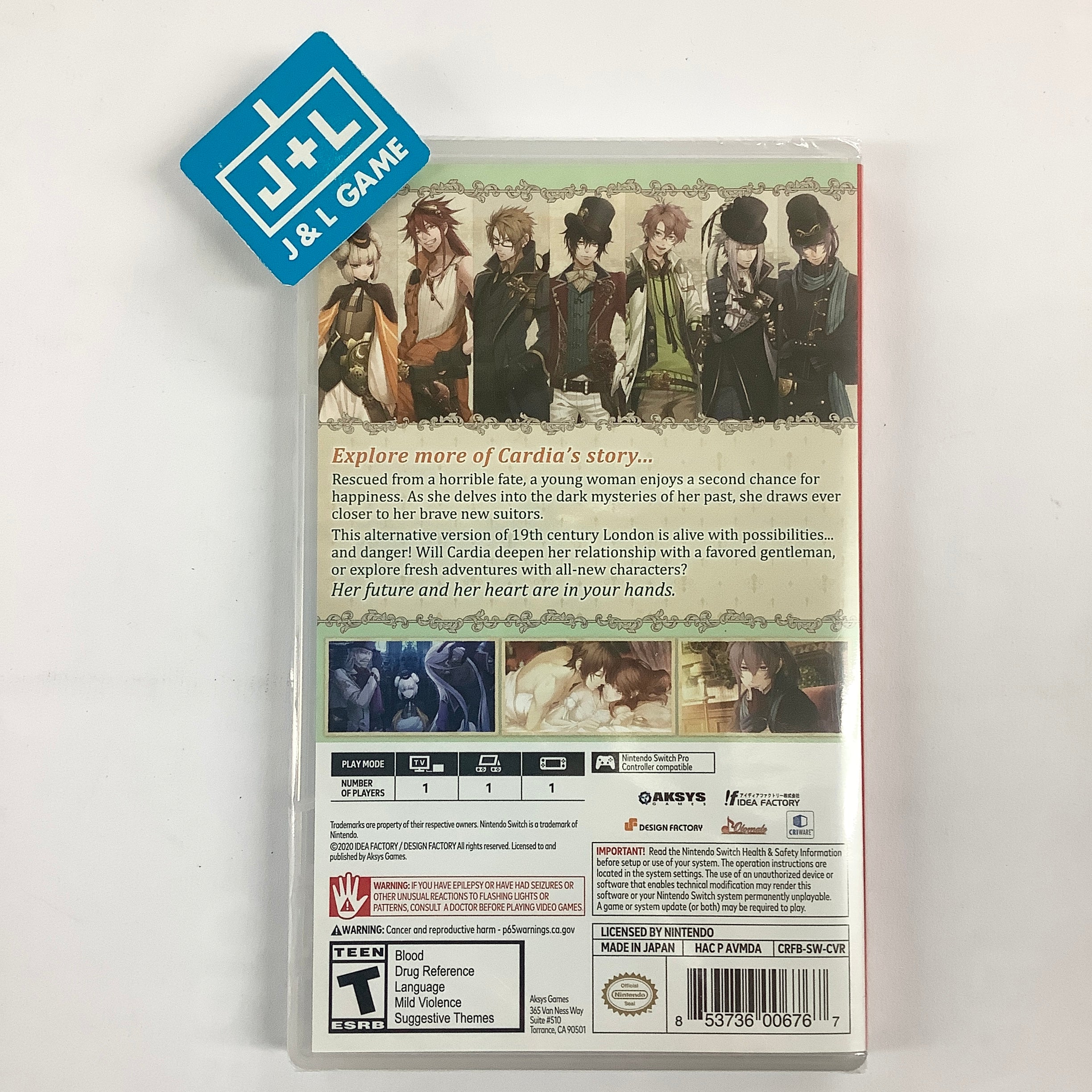 Code: Realize ~Future Blessings~ - Nintendo Switch Video Games Aksys Games   