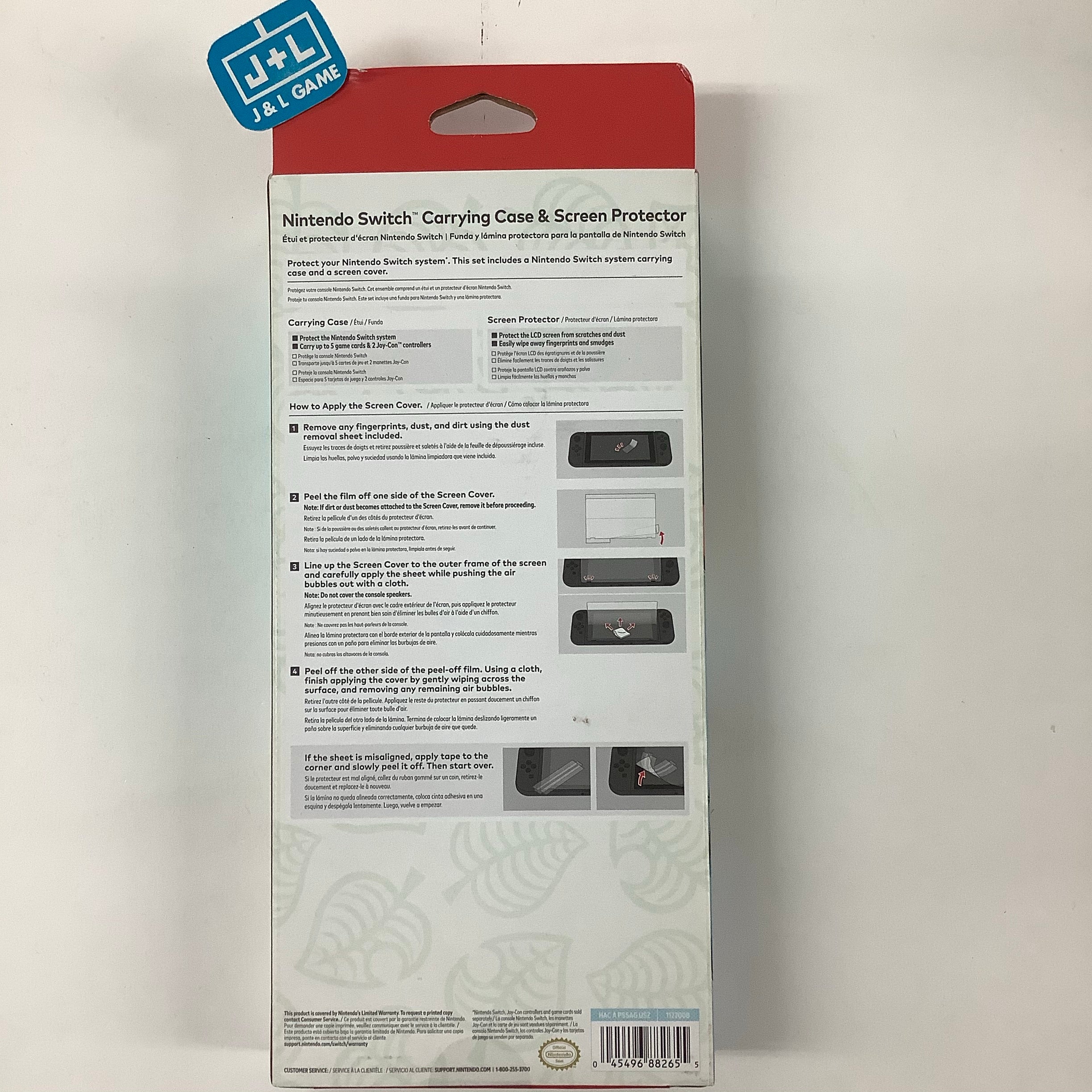 Nintendo Switch Animal Crossing: New Horizons Aloha Edition Carrying Case & Screen Protector - (NSW) Nintendo Switch Accessories Nintendo   