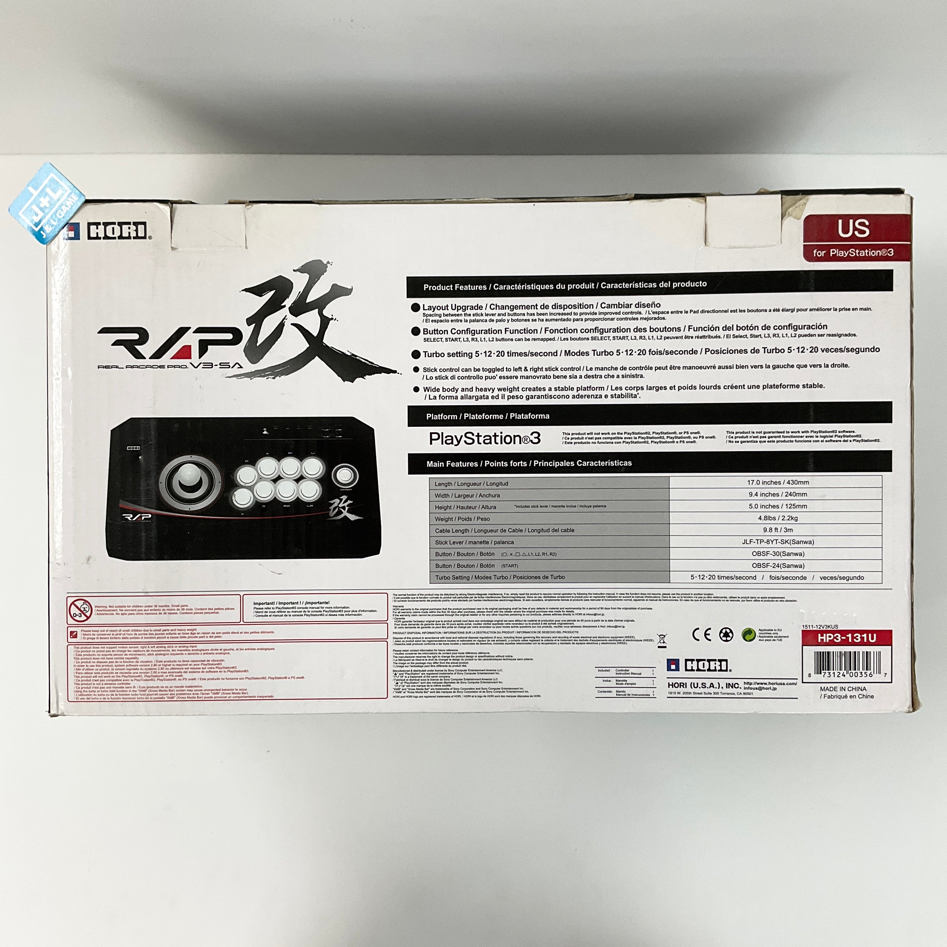 HORI PlayStation 3 Real Arcade Pro V3-SA Kai - (PS3) PlayStation 3