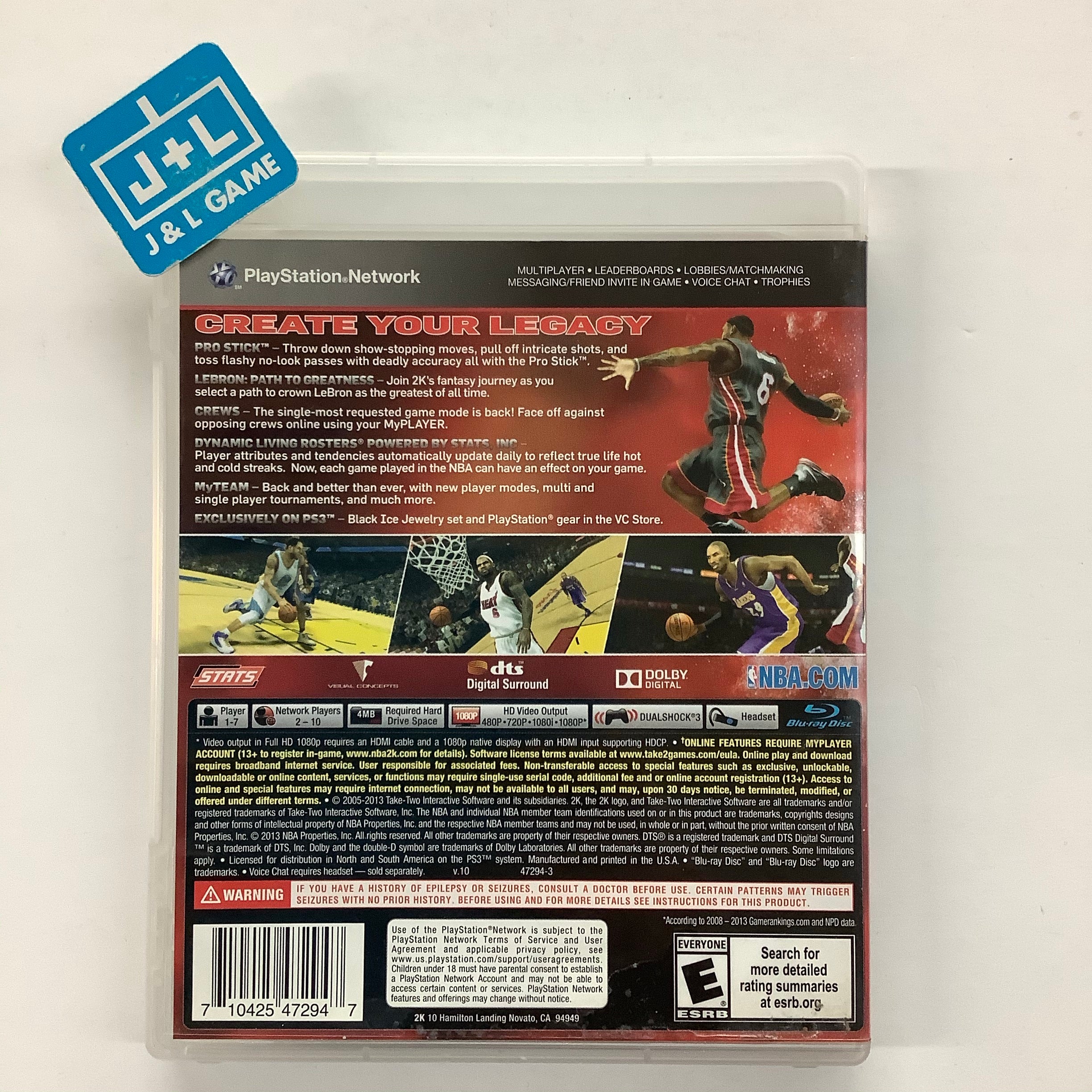 NBA 2K14 - (PS3) PlayStation 3 [Pre-Owned] | J&L Game