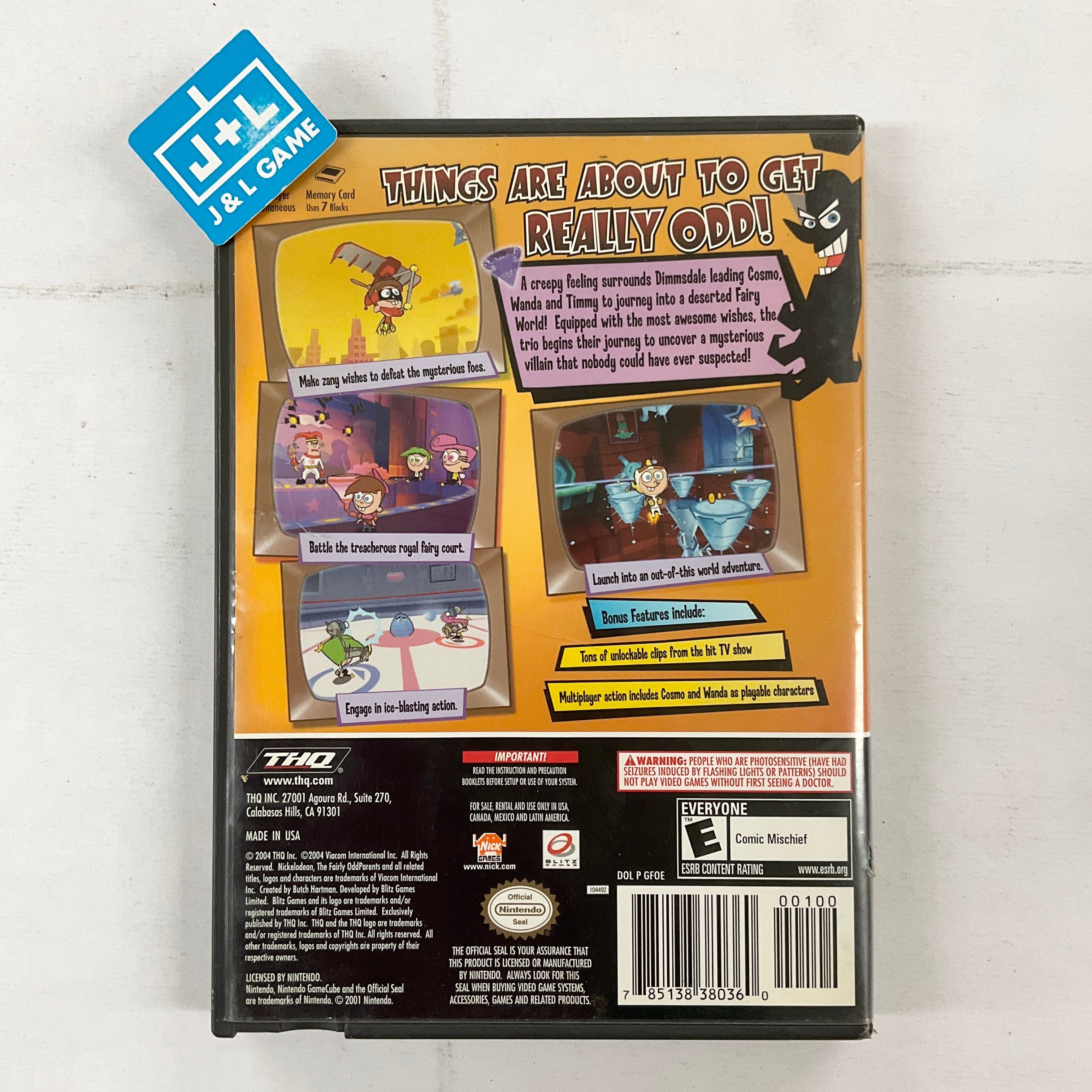 The Fairly OddParents! Shadow Showdown - (GC) GameCube [Pre-Owned] Video Games THQ   