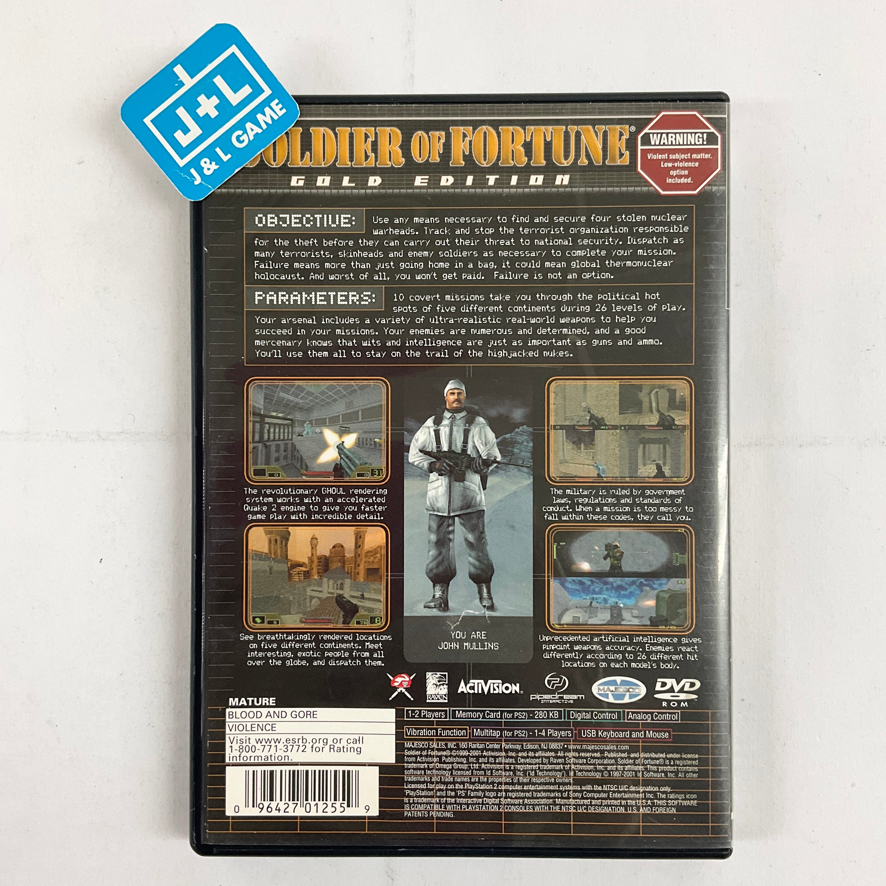 Soldier of Fortune: Gold Edition - (PS2) PlayStation 2 [Pre-Owned] Video Games Majesco   