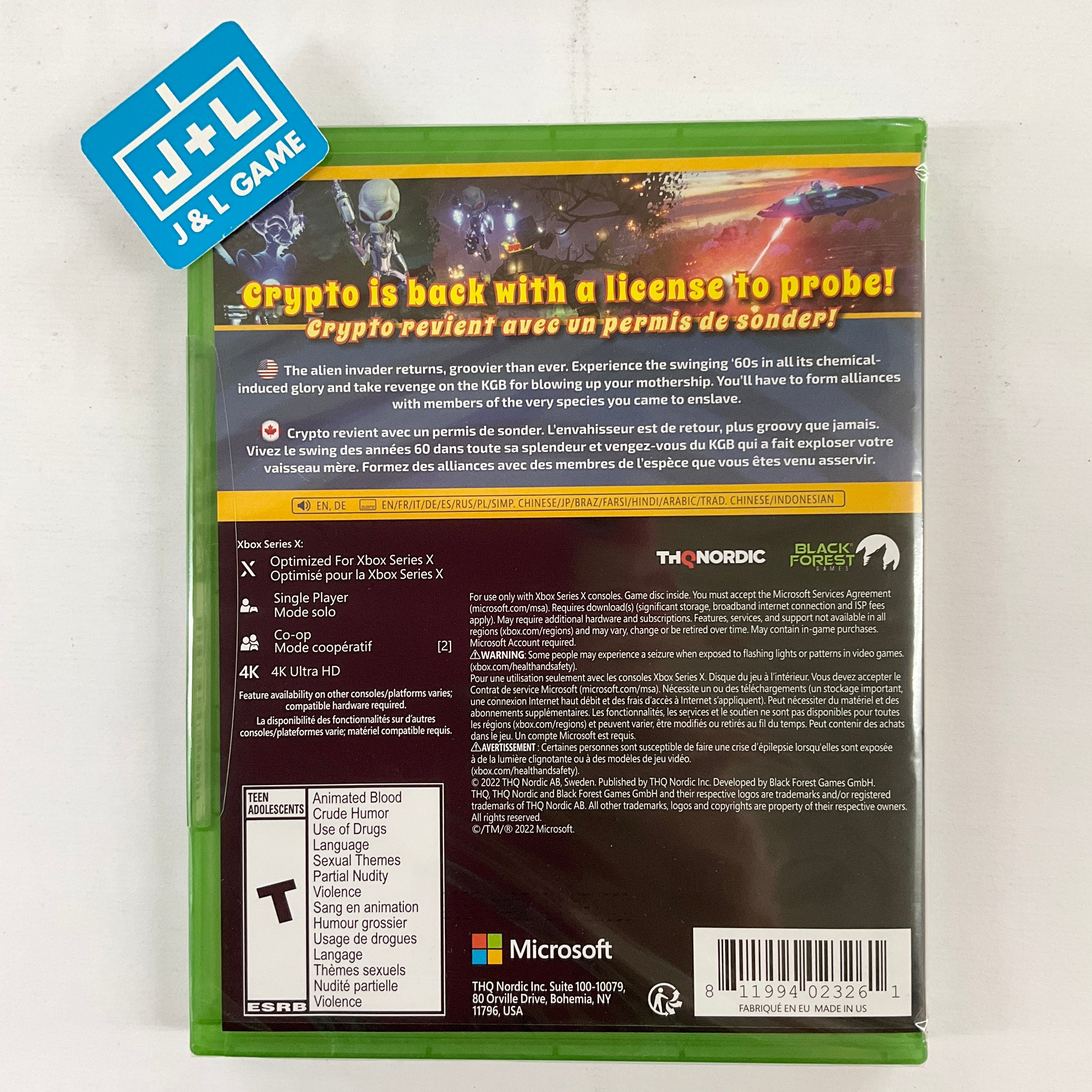 Destroy All Humans! 2 Reprobed - (XSX) Xbox Series X | J&L Game