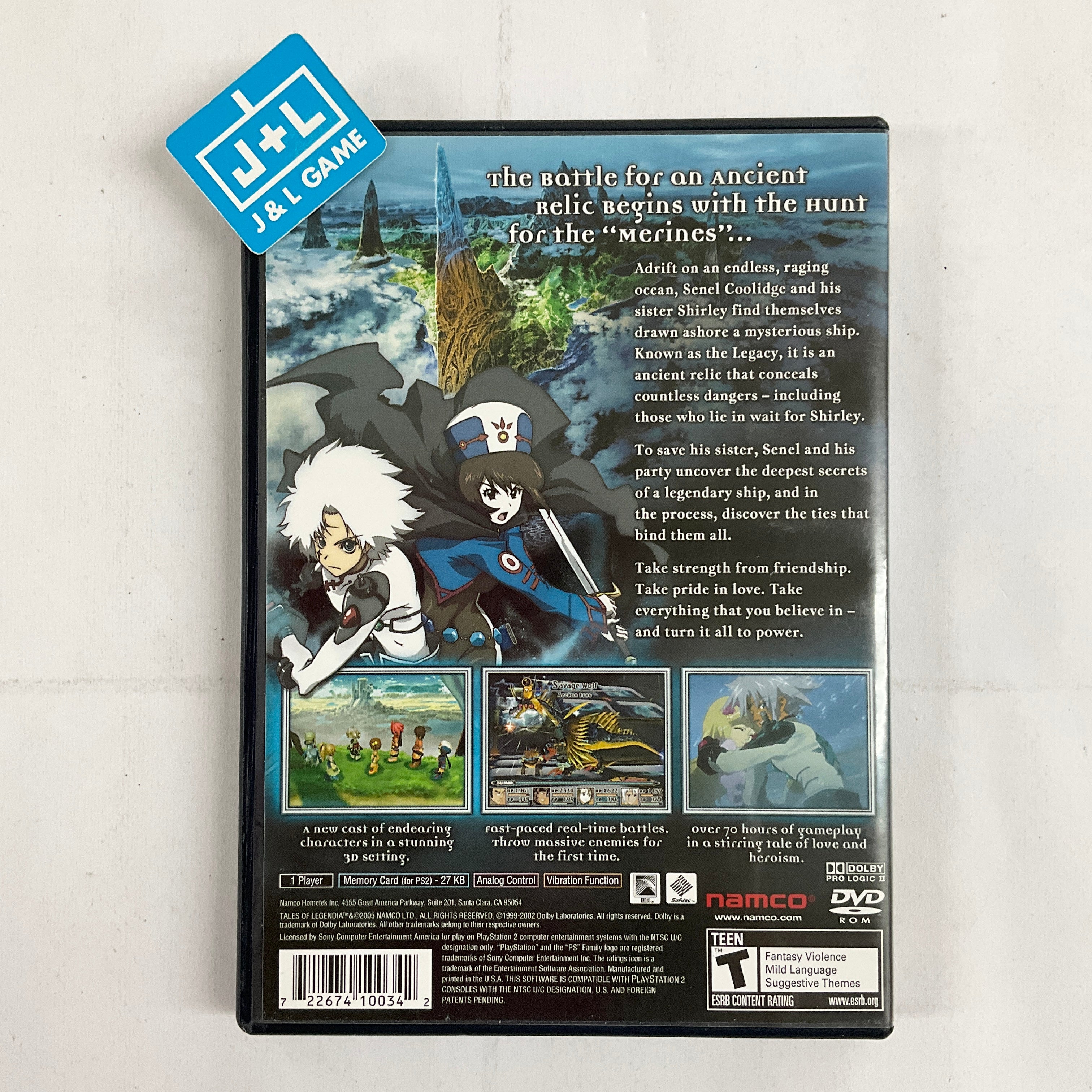 Tales of Legendia - (PS2) PlayStation 2 [Pre-Owned] Video Games Namco   