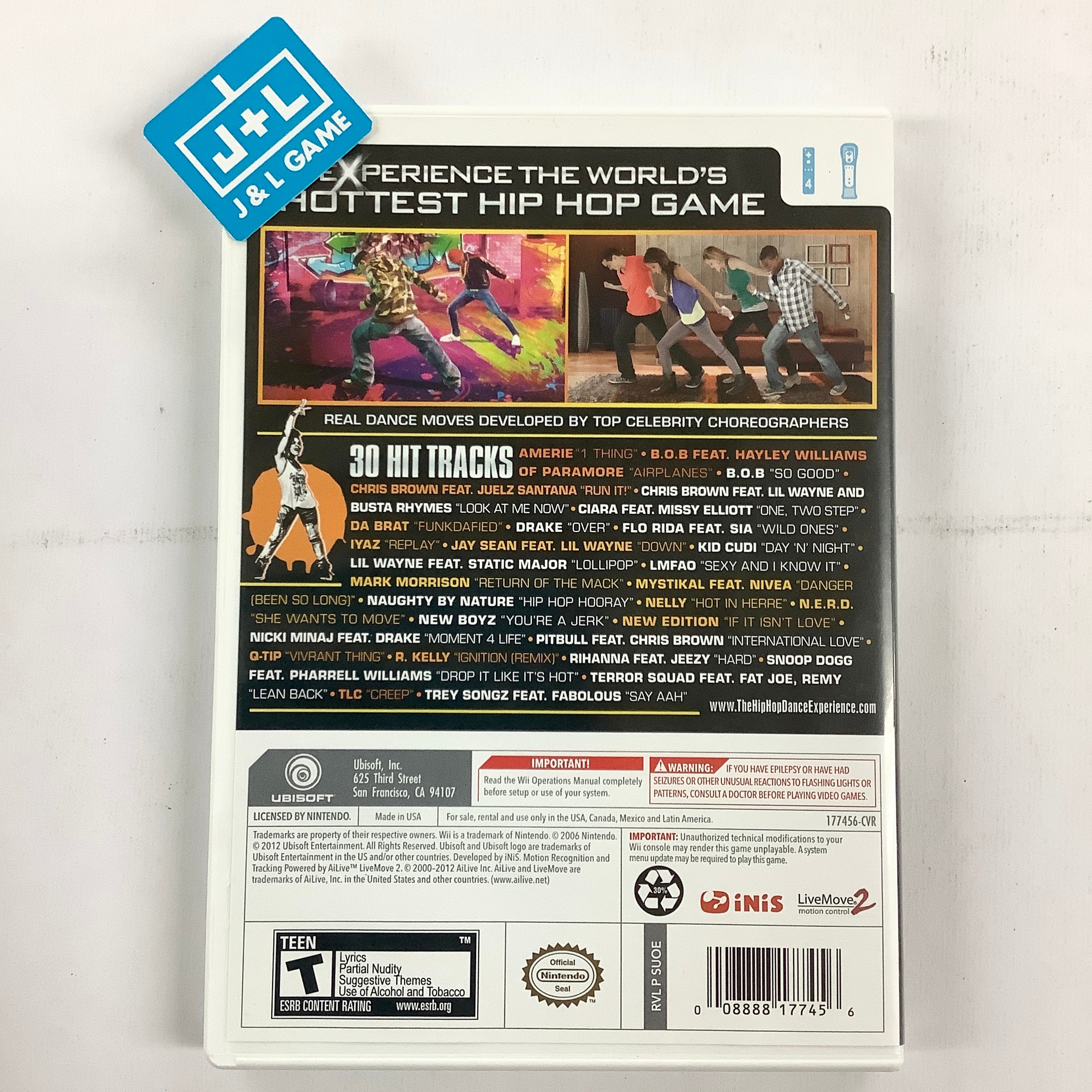 The Hip Hop Dance Experience - Nintendo Wii [Pre-Owned] Video Games Ubisoft   