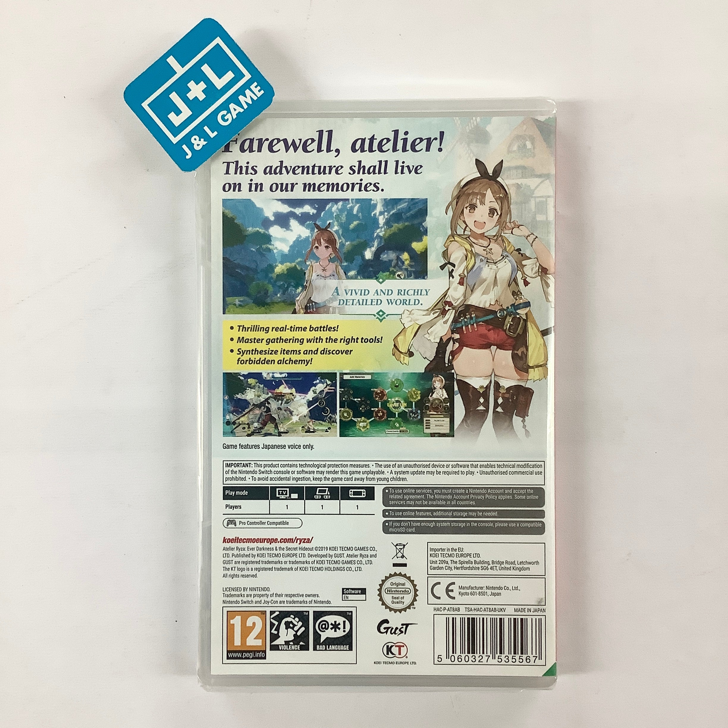 Atelier Ryza: Ever Darkness & The Secret Hideout - (NSW) Nintendo Switch (European Import) Video Games Koei Tecmo Games   