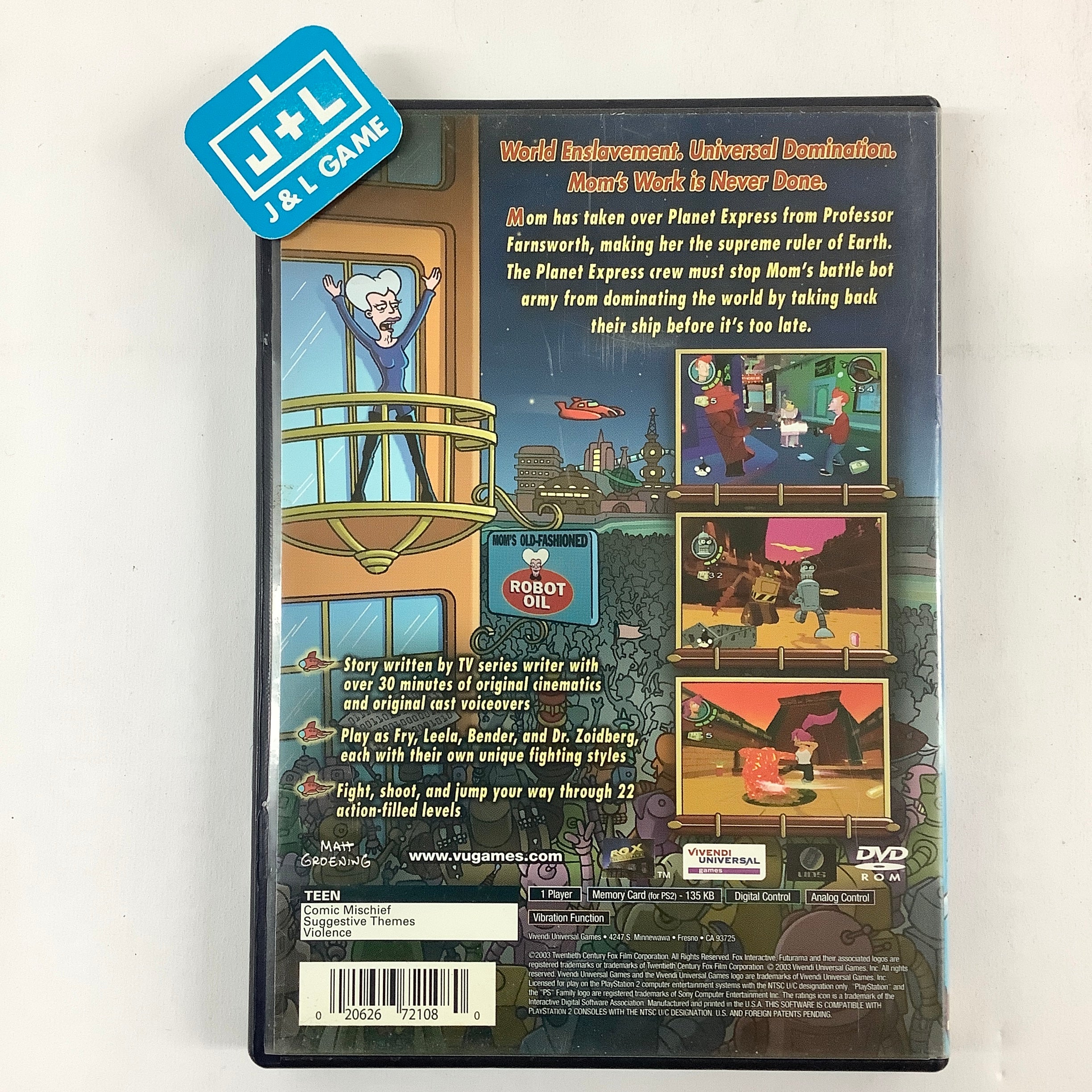Futurama - (PS2) PlayStation 2 [Pre-Owned] Video Games Vivendi Universal   