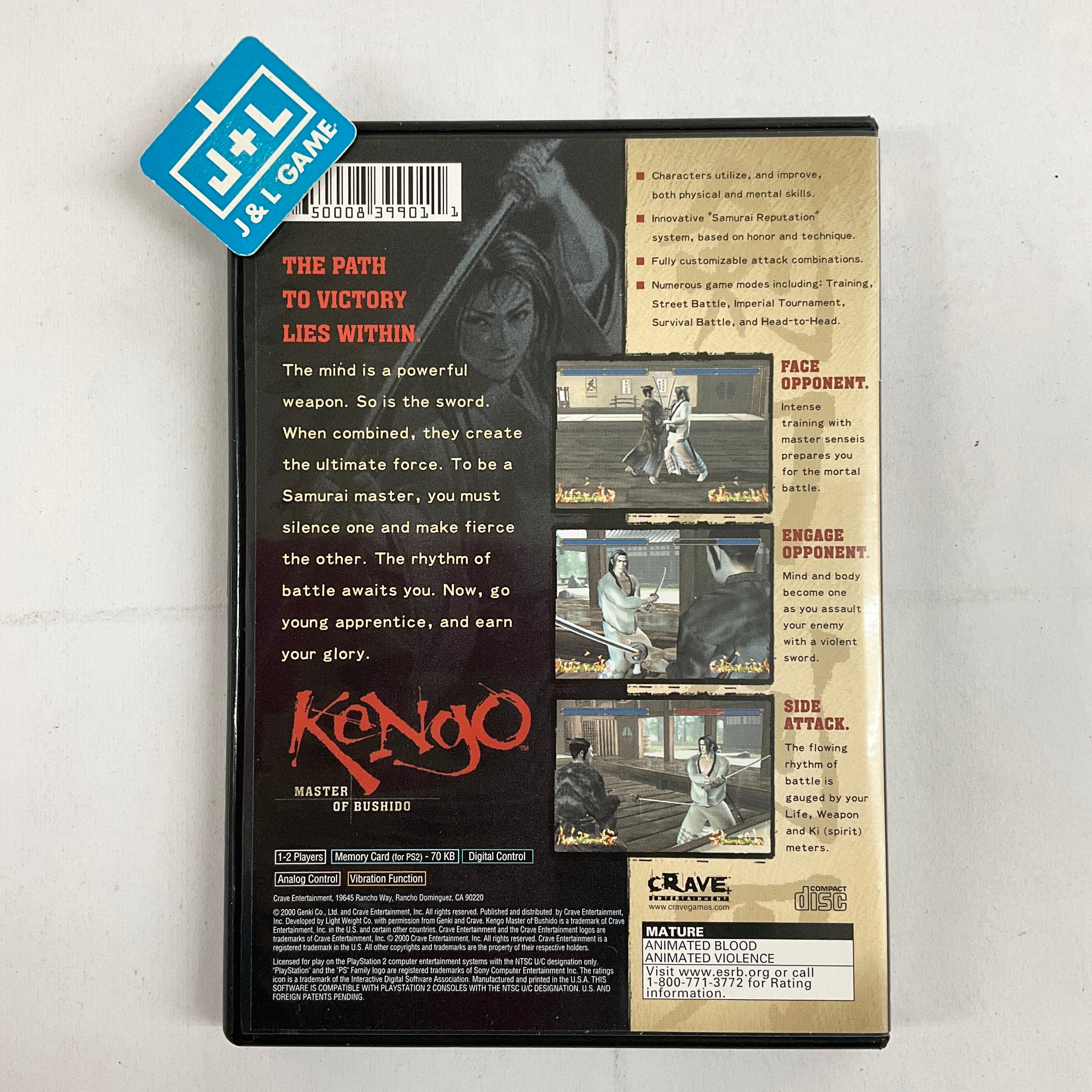 Kengo: Master of Bushido - (PS2) PlayStation 2 [Pre-Owned] Video Games Genki   