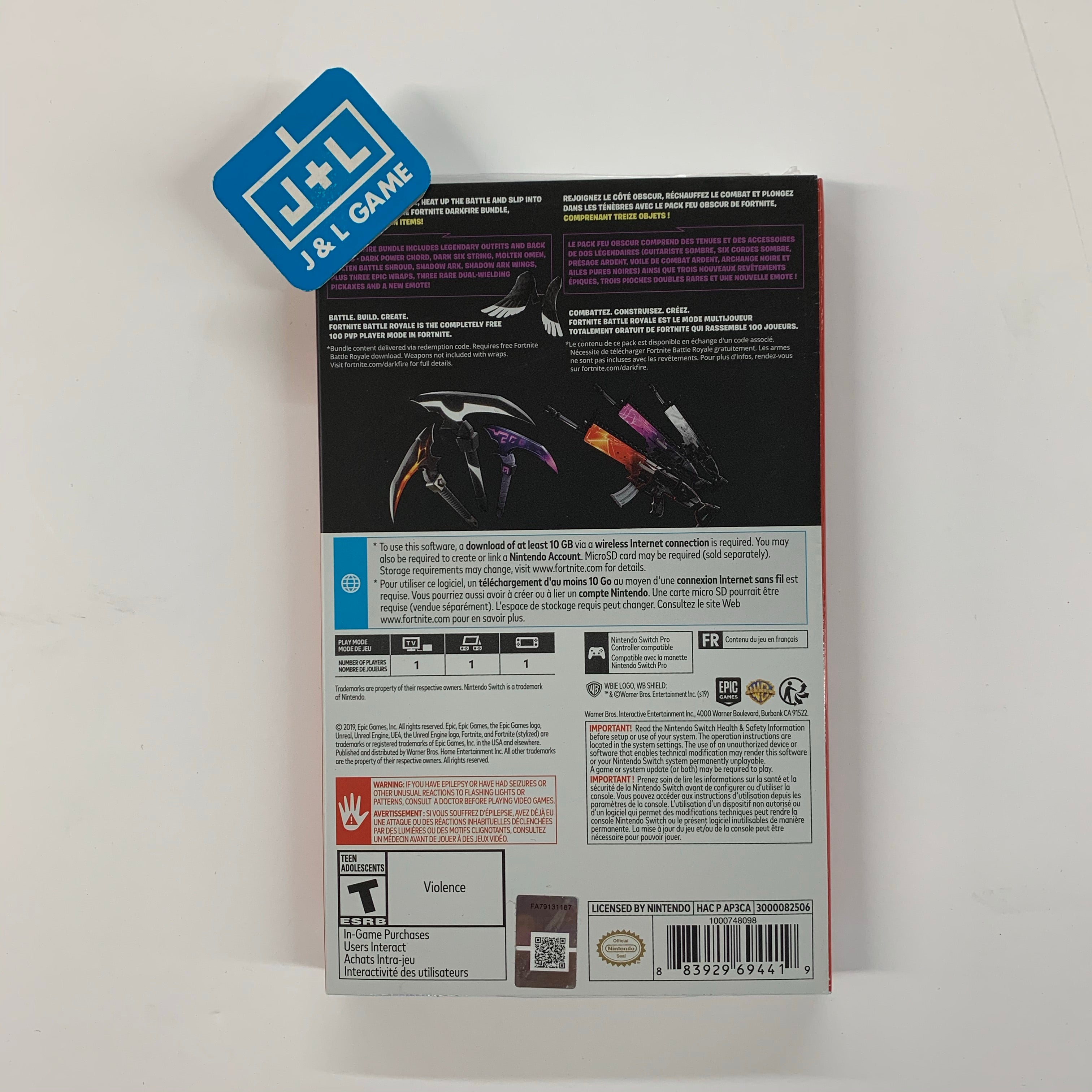 Fortnite: Darkfire Bundle  - Nintendo Switch Video Games WB Games   