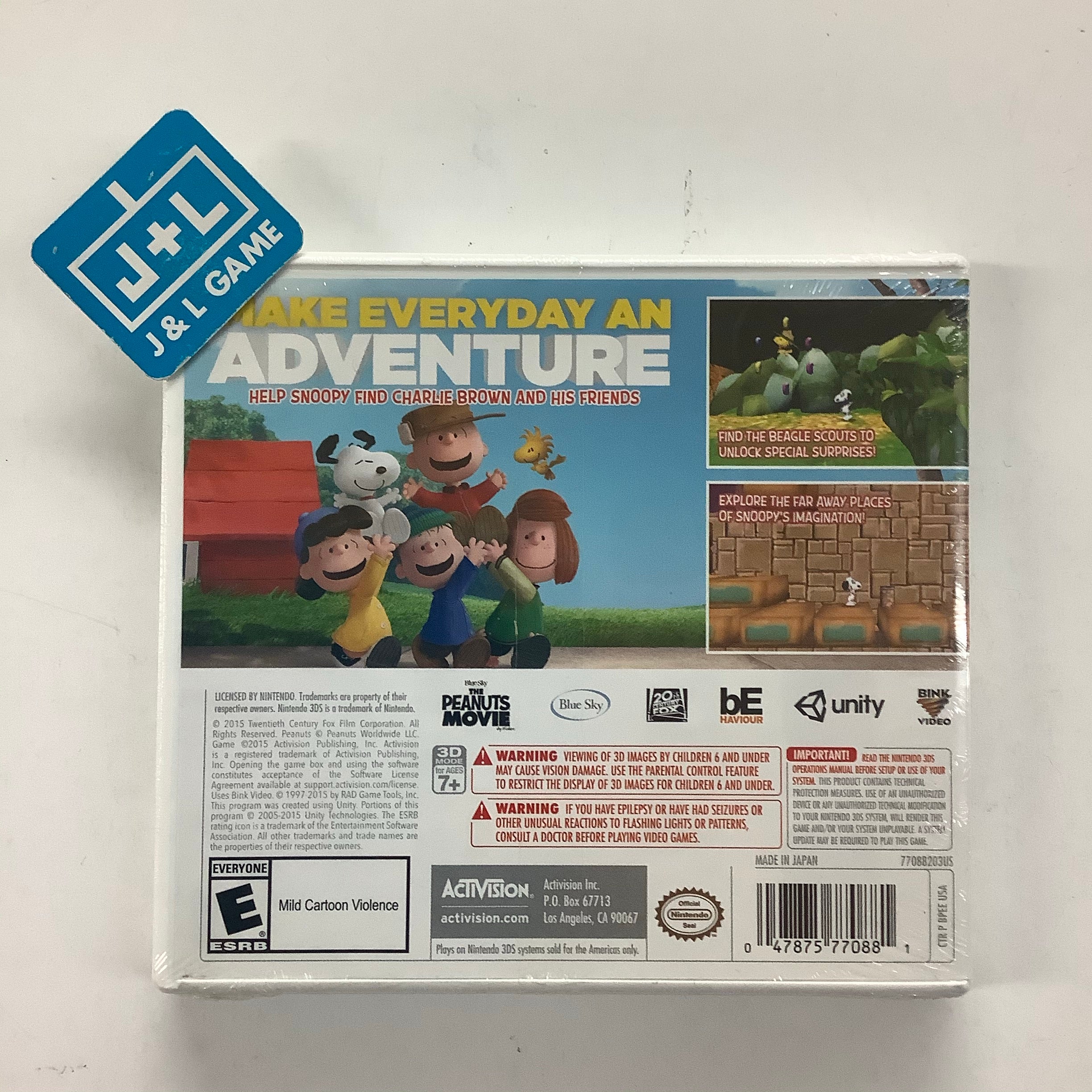 Snoopy's Grand Adventure - Nintendo 3DS Video Games Activision   