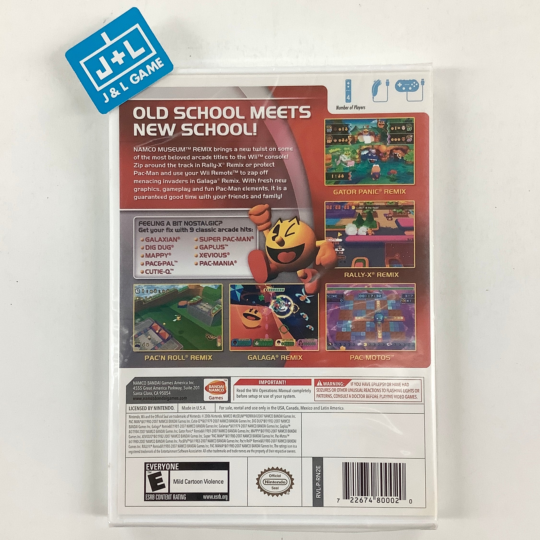 Namco Museum Remix - Nintendo Wii Video Games Namco Bandai Games   