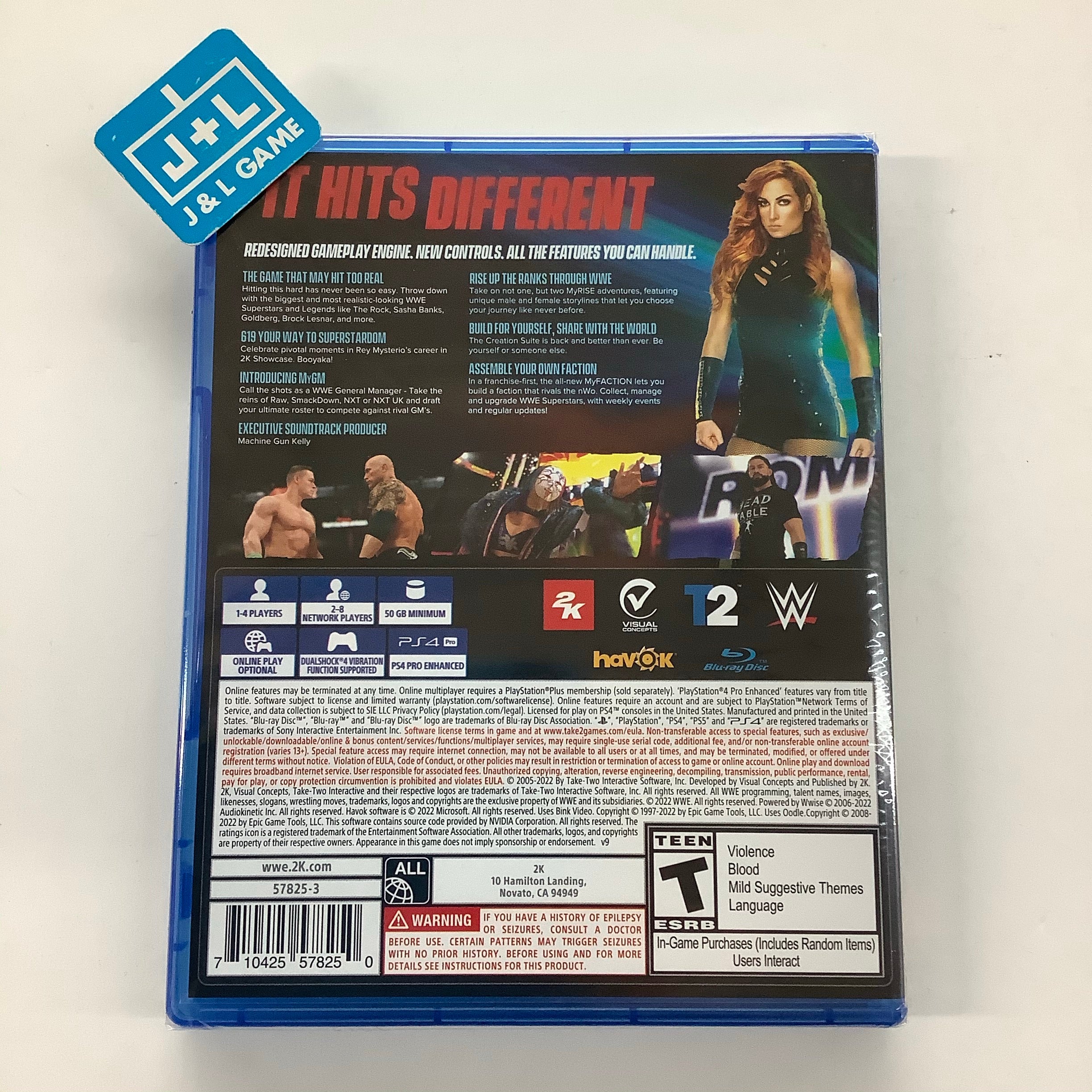 WWE 2K22 - (PS4) PlayStation 4 Video Games 2K   