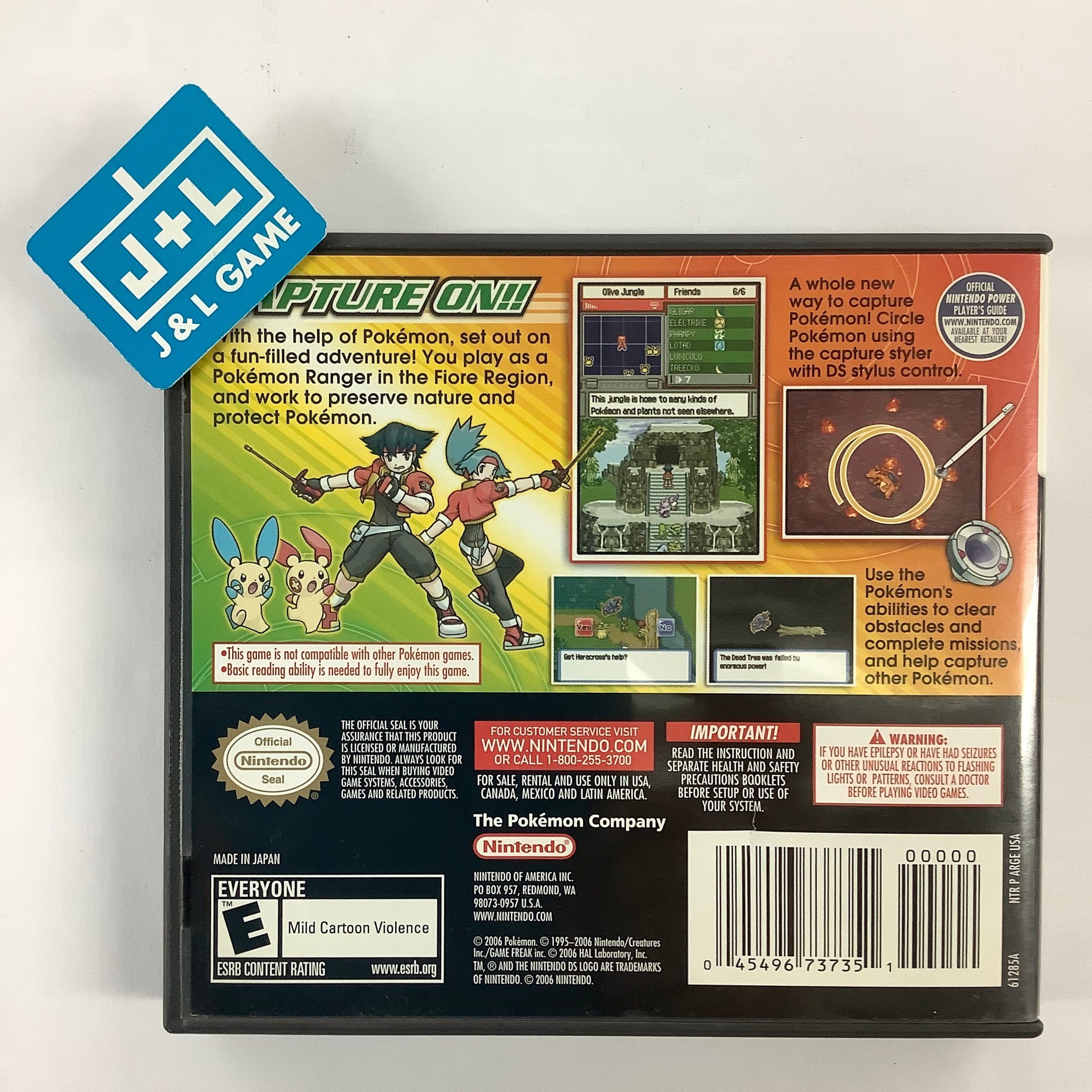 Pokemon Ranger - (NDS) Nintendo DS [Pre-Owned] Video Games Nintendo   