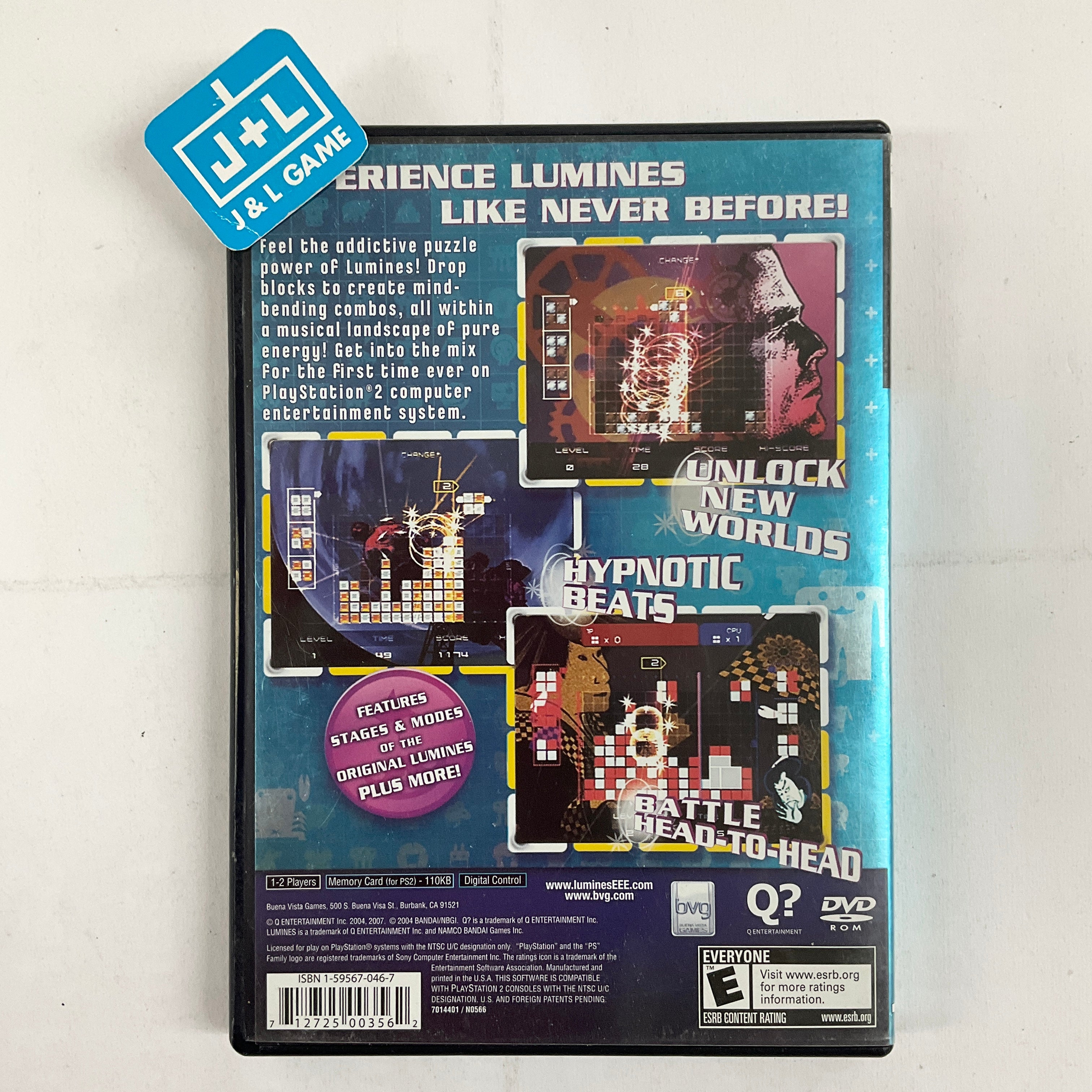 Lumines Plus - (PS2) PlayStation 2 [Pre-Owned] Video Games Buena Vista Games   
