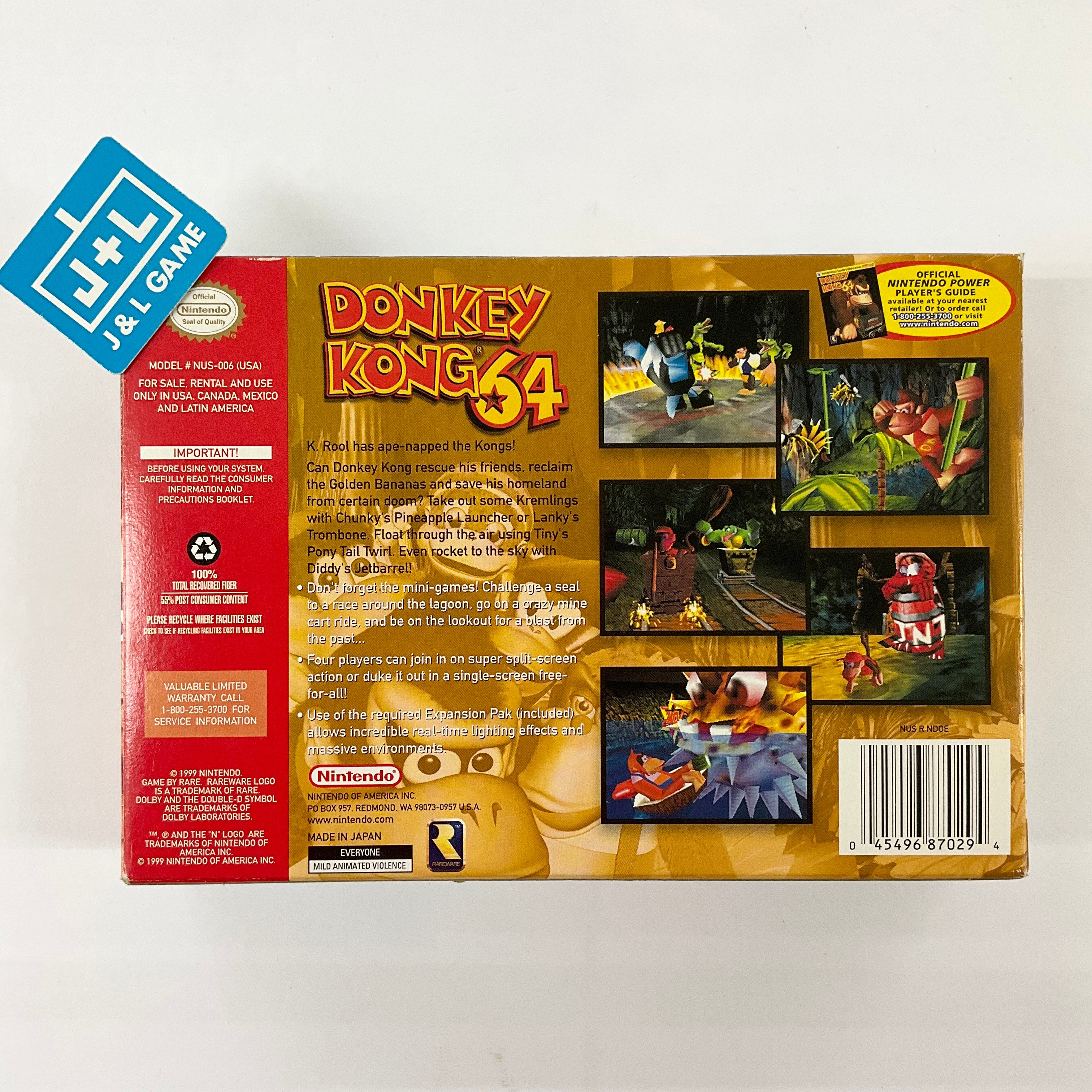 Donkey Kong 64 - (N64) Nintendo 64 [Pre-Owned] Video Games Nintendo   