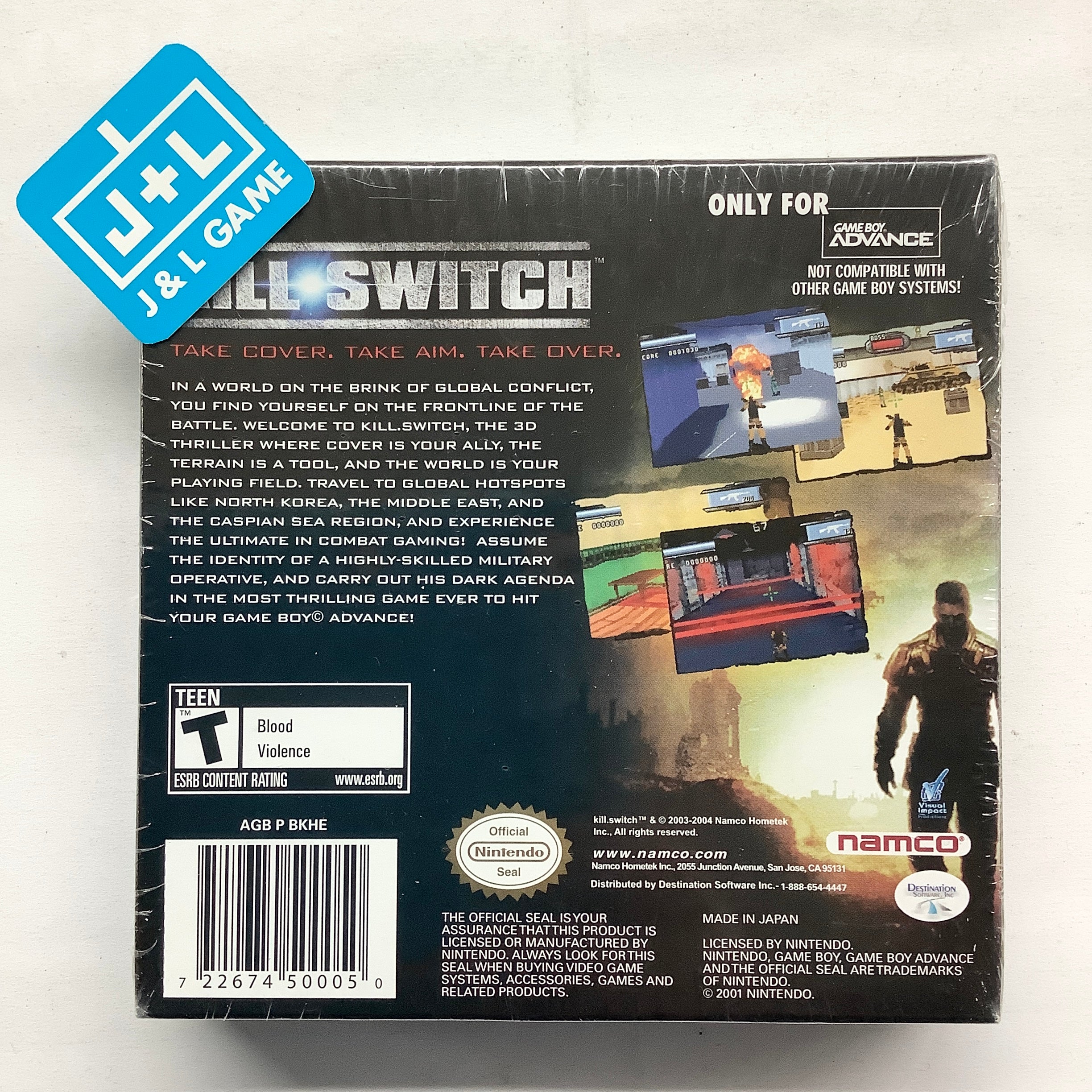 Kill.Switch - (GBA) Game Boy Advance Video Games Namco   
