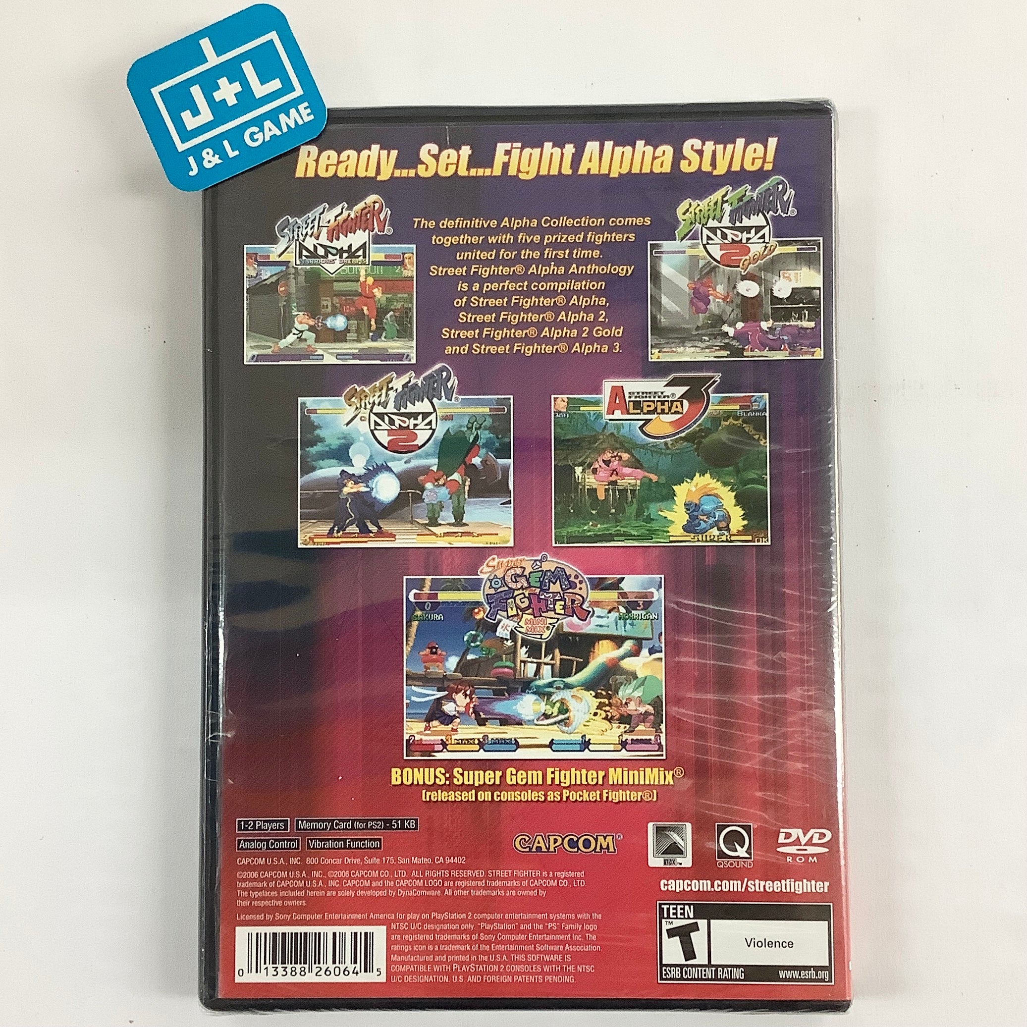 Street Fighter Alpha Anthology  - (PS2) PlayStation 2 Video Games Capcom   