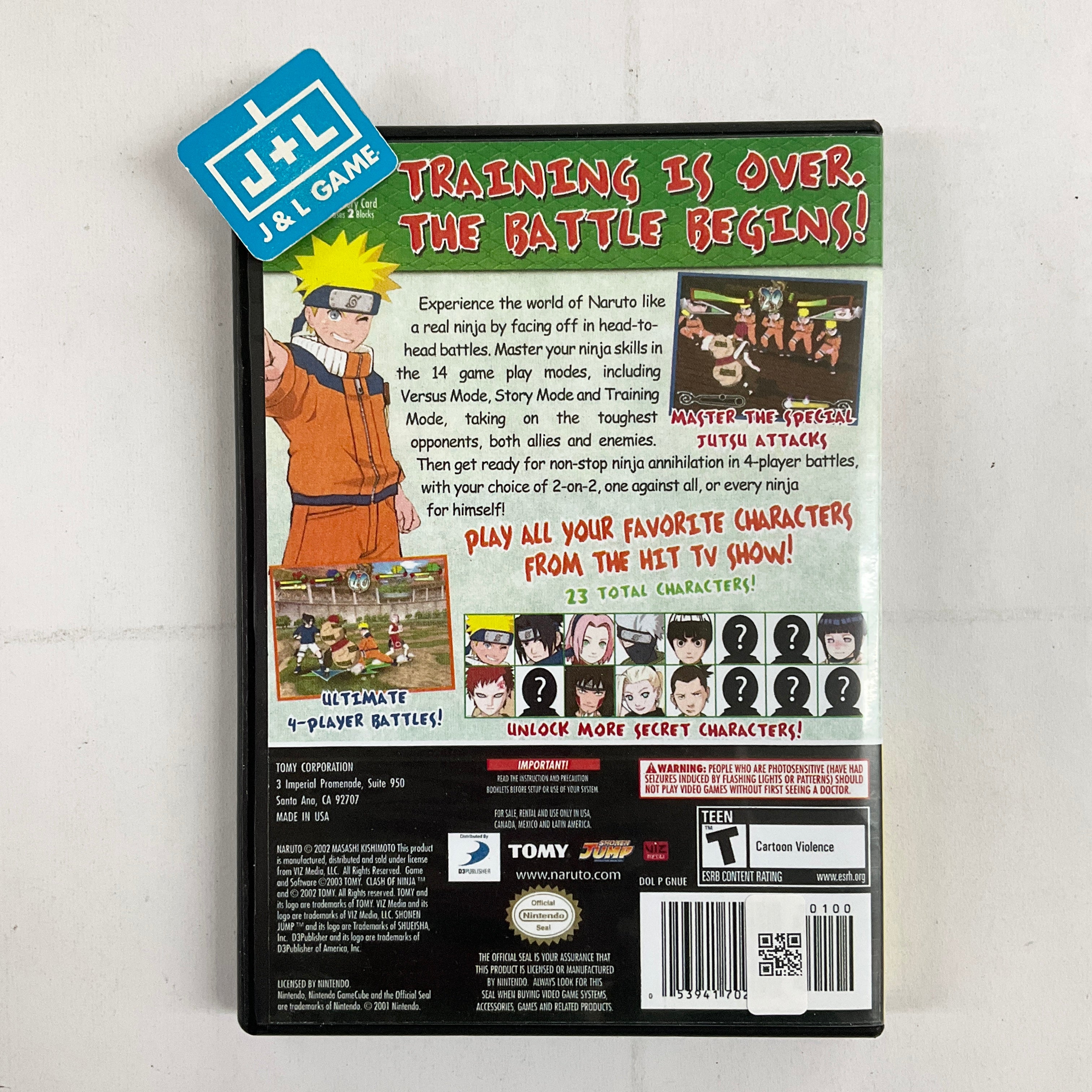 Naruto: Clash of Ninja 2 (Player's Choice) - (GC) GameCube [Pre-Owned] Video Games Tomy Corporation   