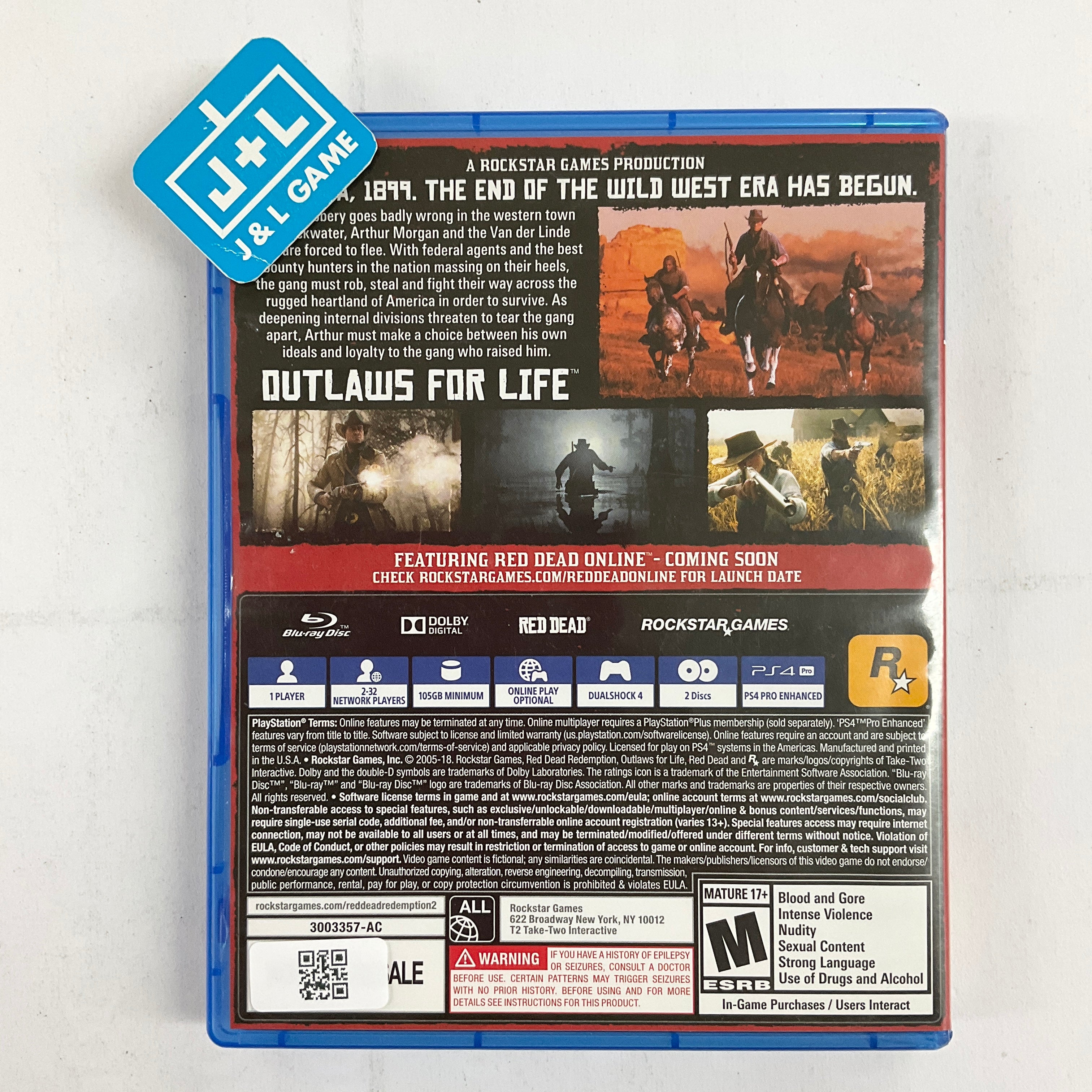 Red Dead Redemption 2 - (PS4) Playstation 4 [Pre-Owned] Video Games Rockstar Games   