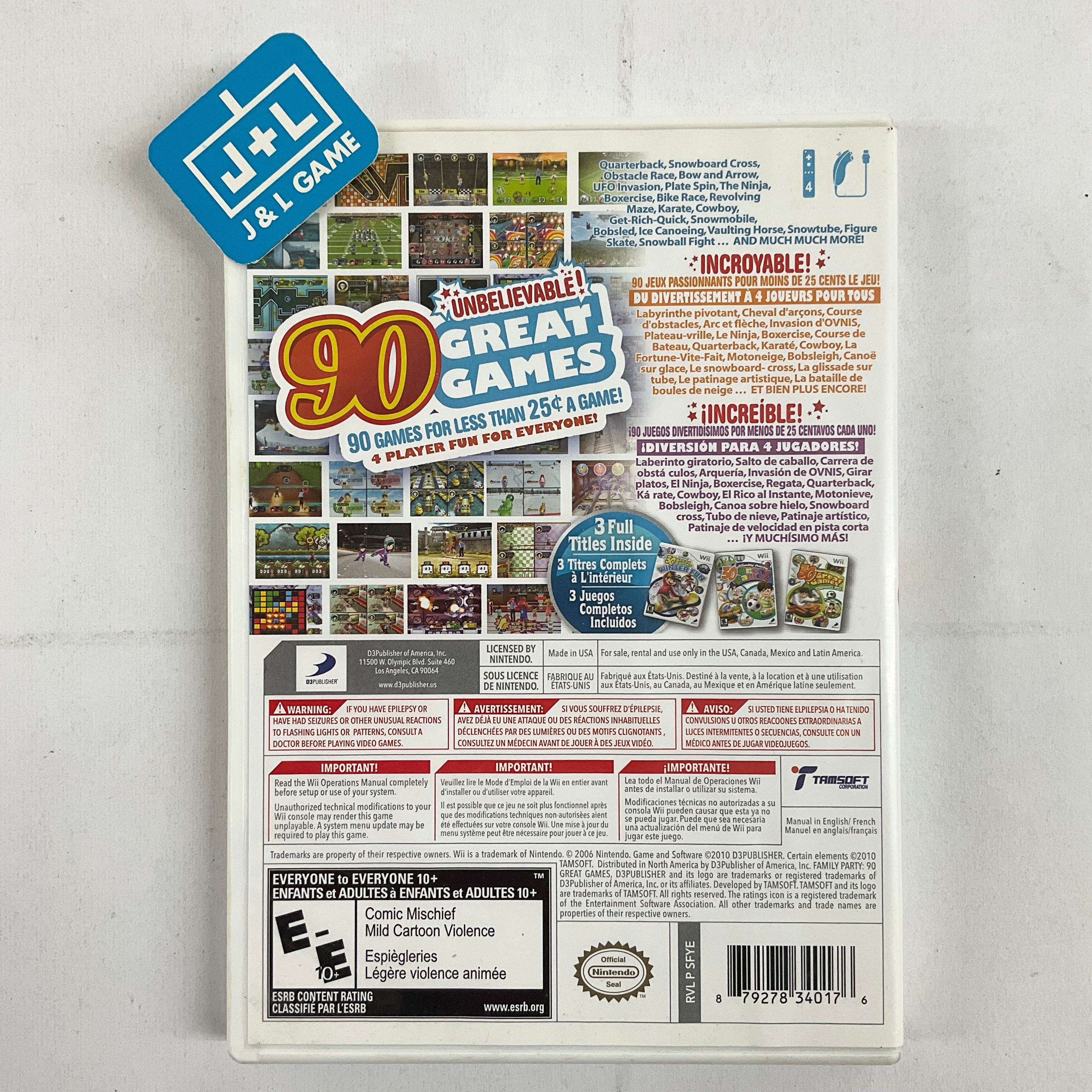 Family Party: 90 Great Games Party Pack - Nintendo Wii [Pre-Owned