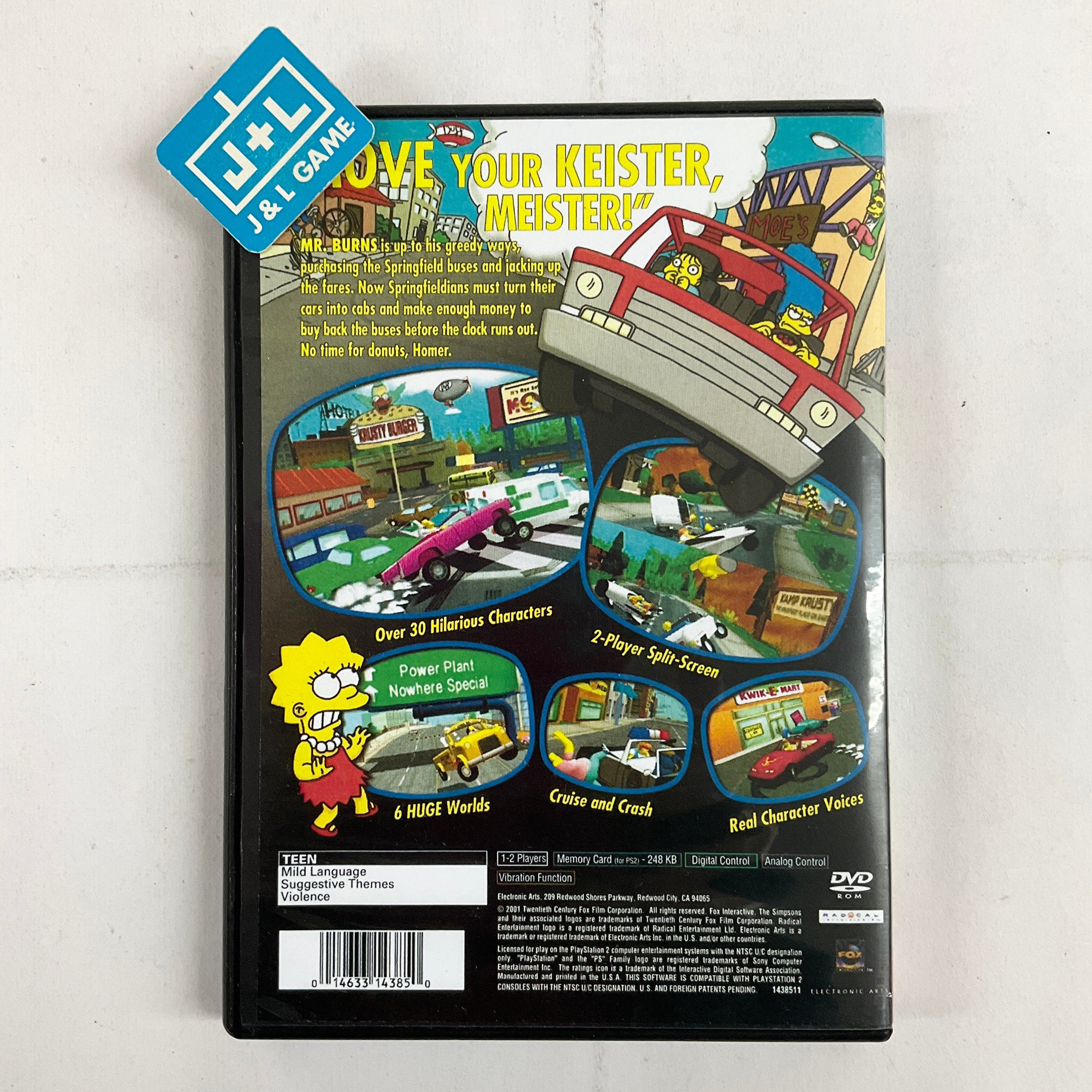 The Simpsons: Road Rage - (PS2) PlayStation 2 [Pre-Owned] | J&L Game