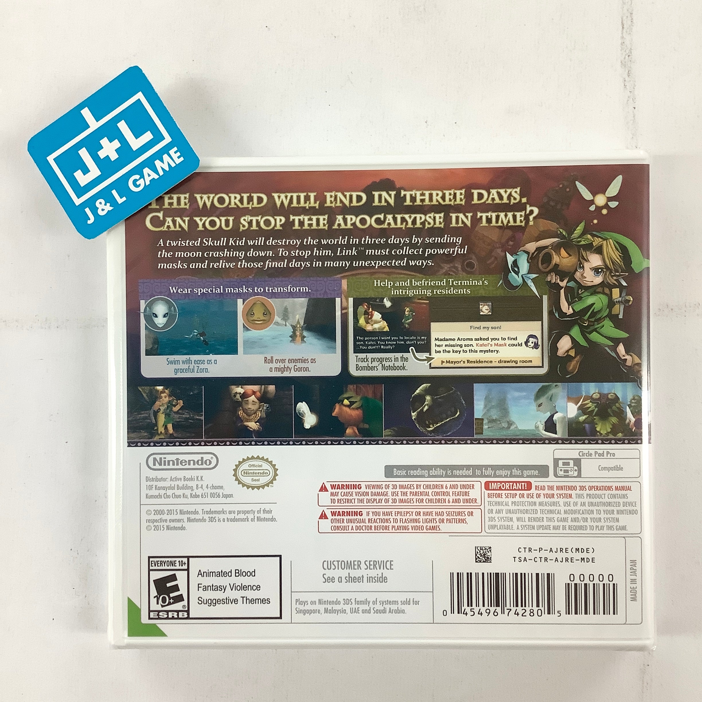 The Legend of Zelda: Majora's Mask 3D (World Edition) - Nintendo 3DS Video Games Nintendo   