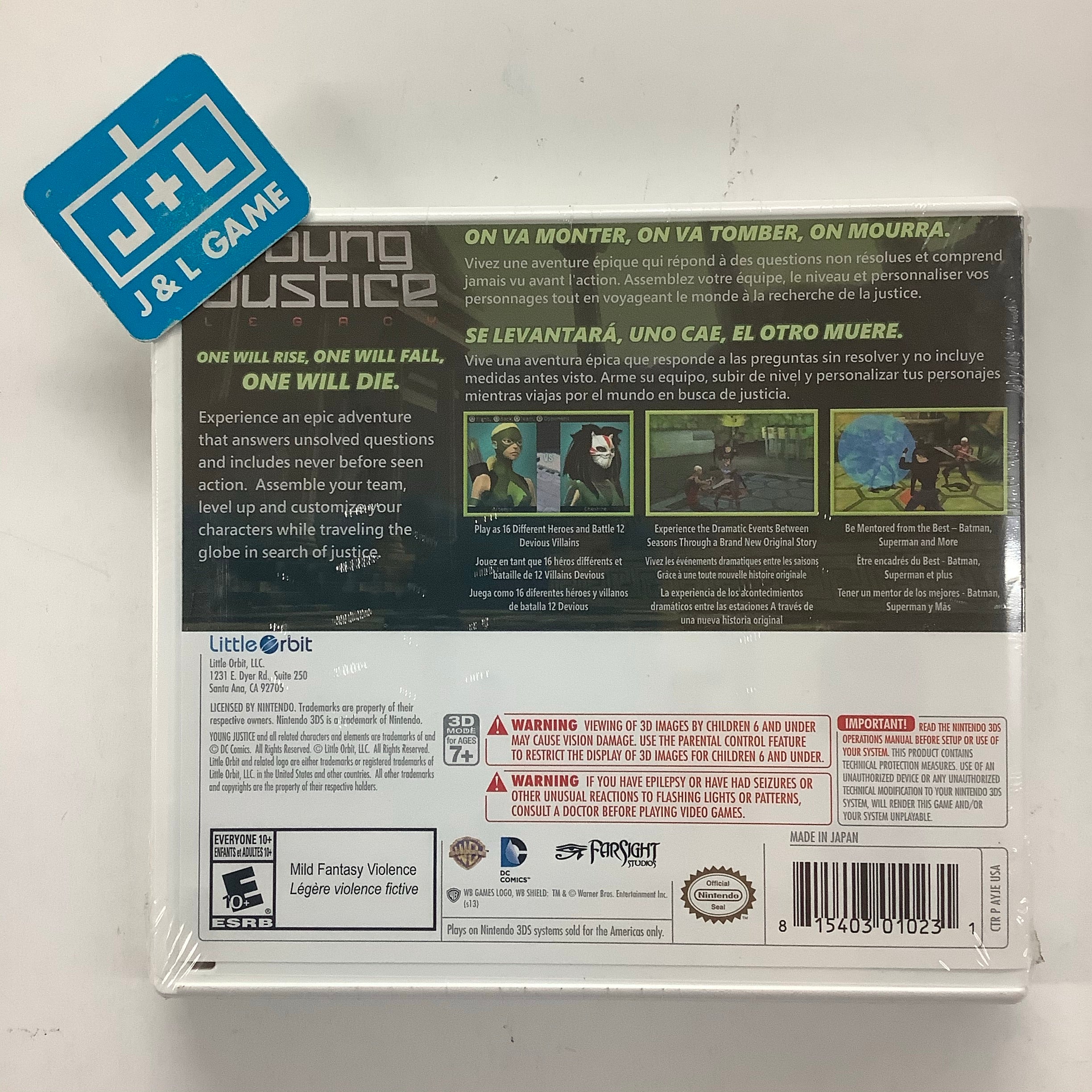Young Justice: Legacy - Nintendo 3DS Video Games Little Orbit   