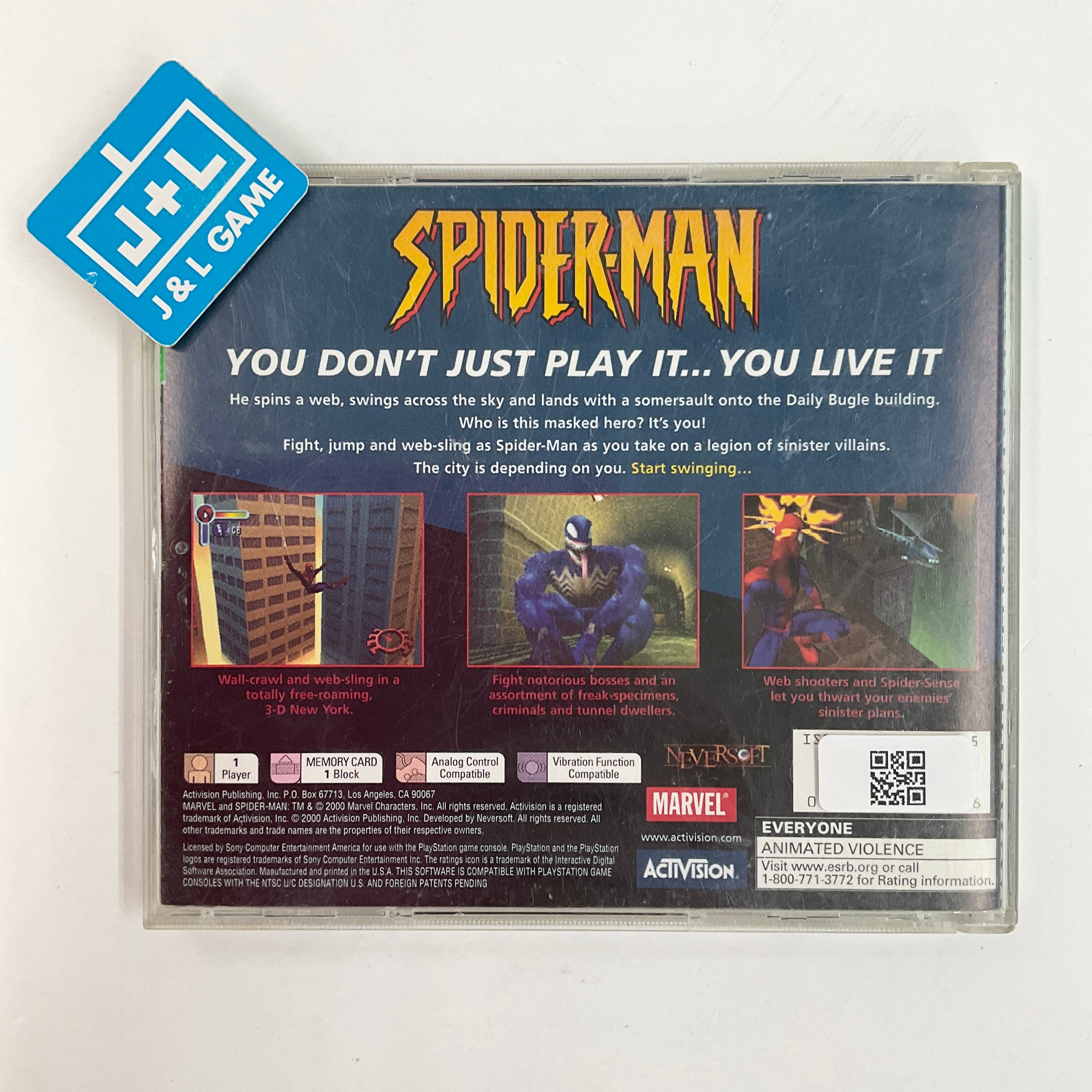 Spider-Man (Greatest Hits) - (PS1) PlayStation 1 [Pre-Owned] Video Games Activision   