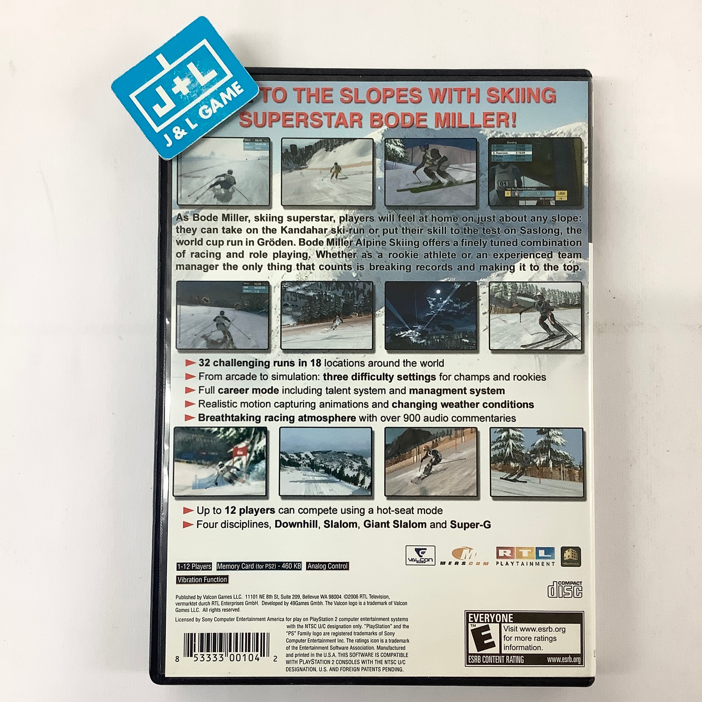 Bode Miller Alpine Skiing - (PS2) PlayStation 2 [Pre-Owned] Video Games Valcon Games   